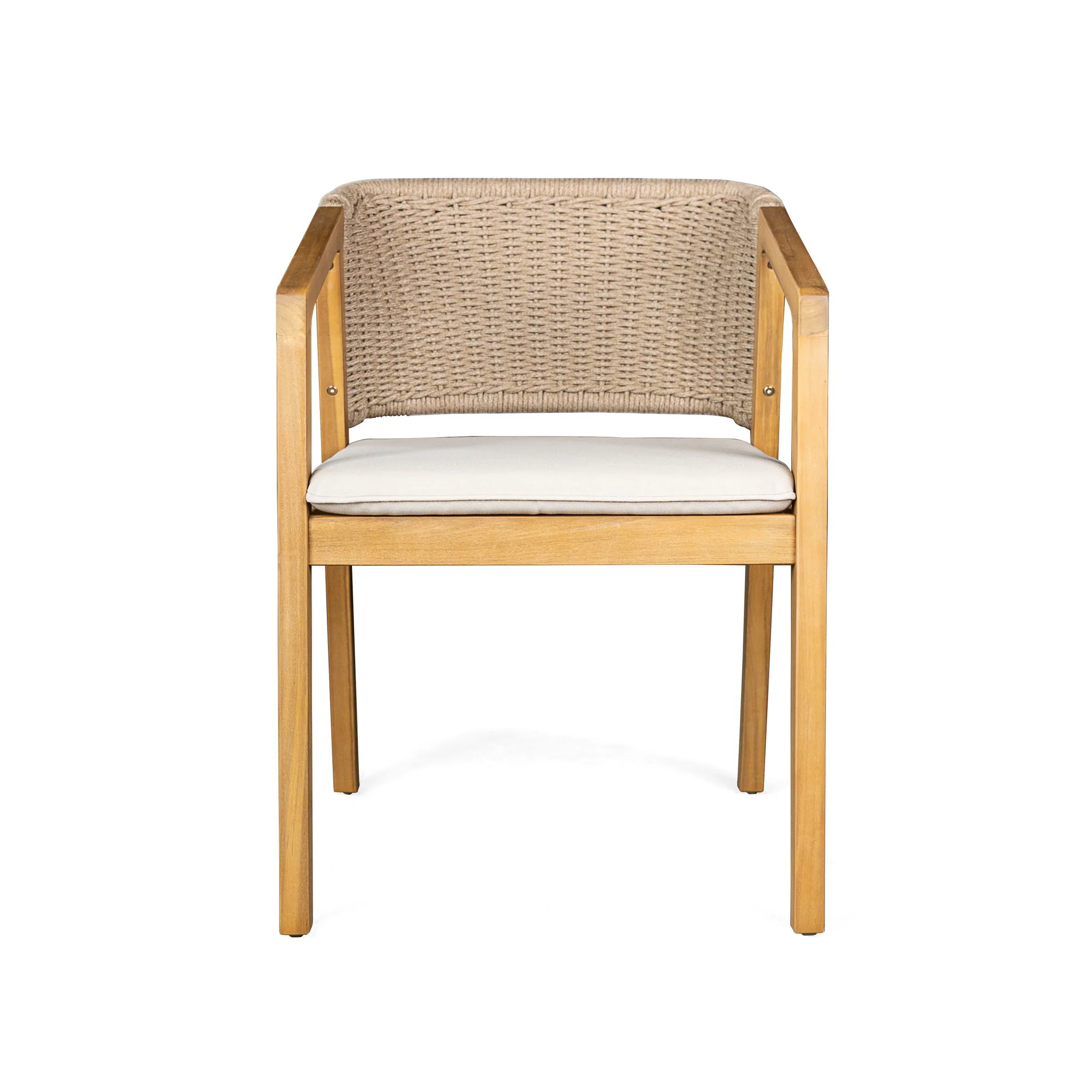 Patio Dining Chair (Set of 2) - Light Teak - Image 9
