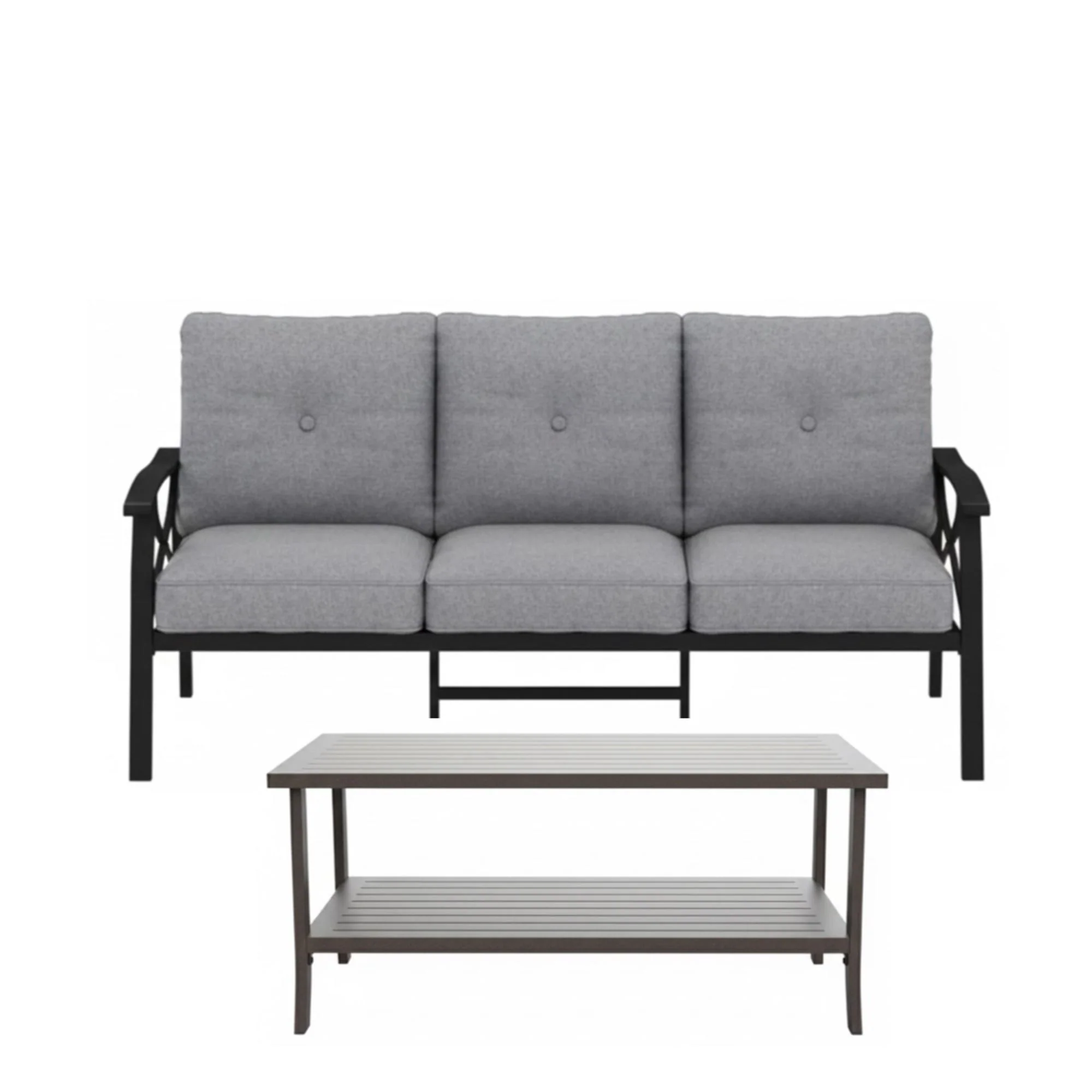 Patio Furniture Set With Coffee Table And Cushions For Backyard - Image 31