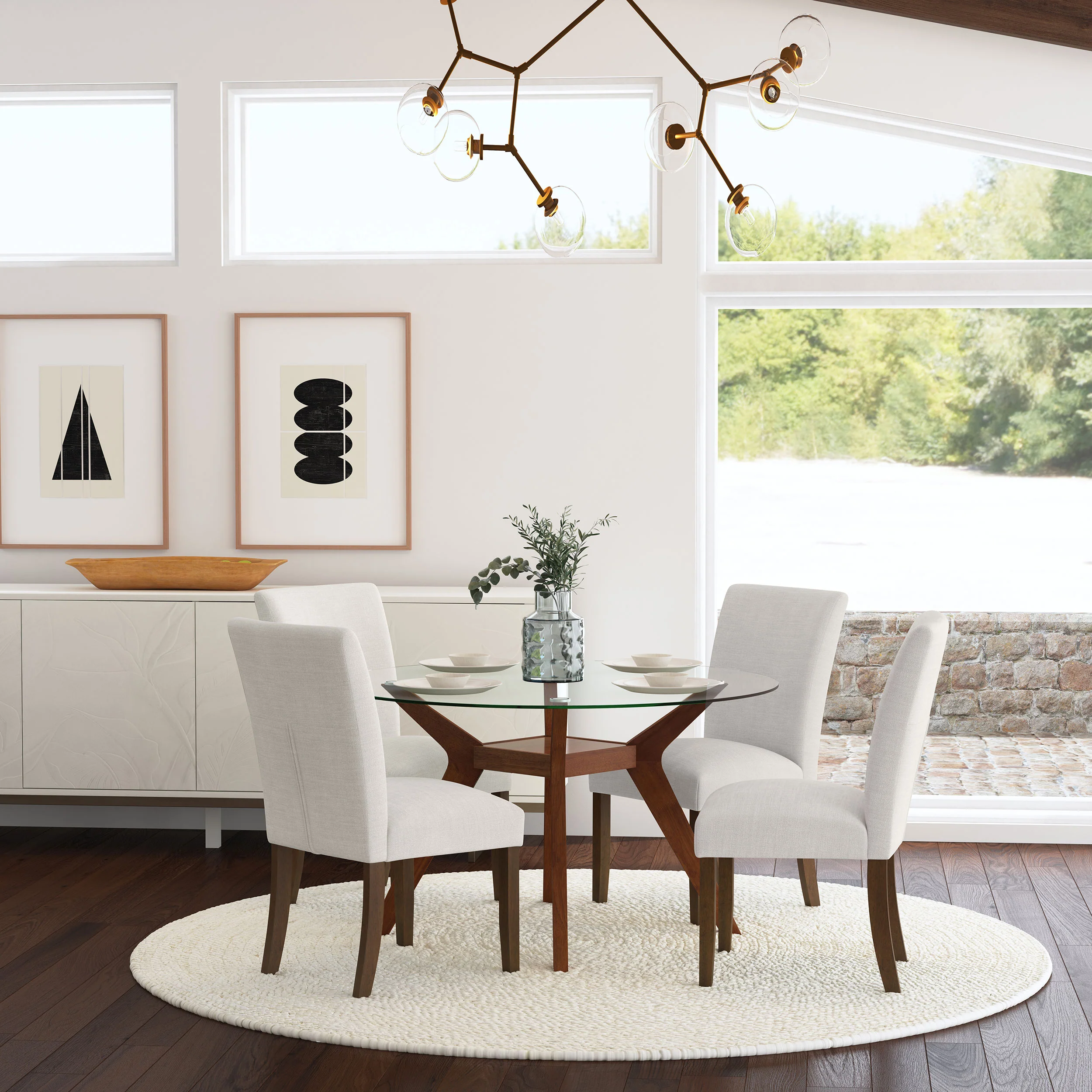Paxton Upholstered Dining Side Chair Beige, Set of 2 - Image 12