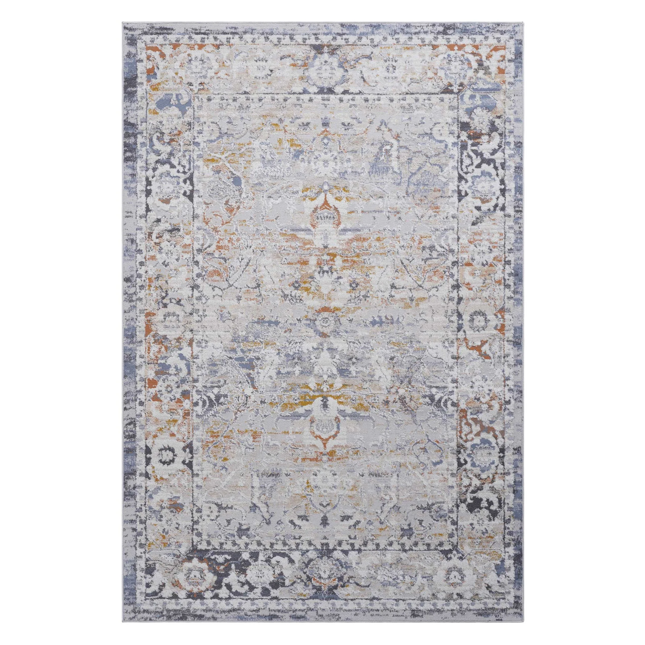 Payas - 5' X 7' Traditional Area Rug - Ivory / Gray - Image 4