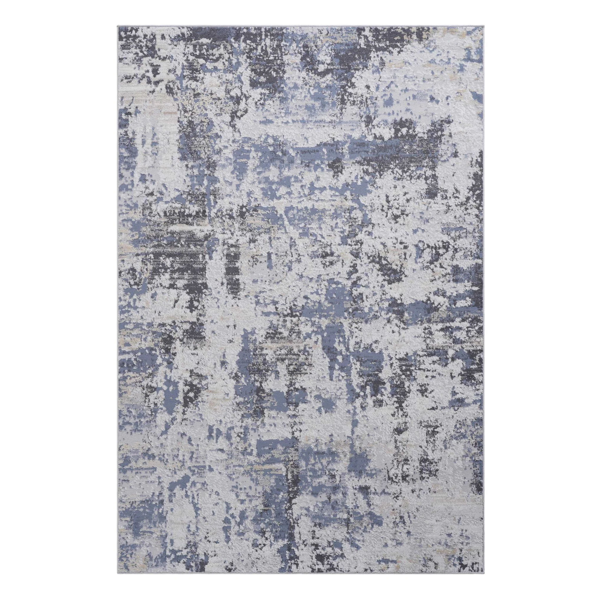 Payas - 6' X 9' Abstract Area Rug - Gray / Denim - Image 4