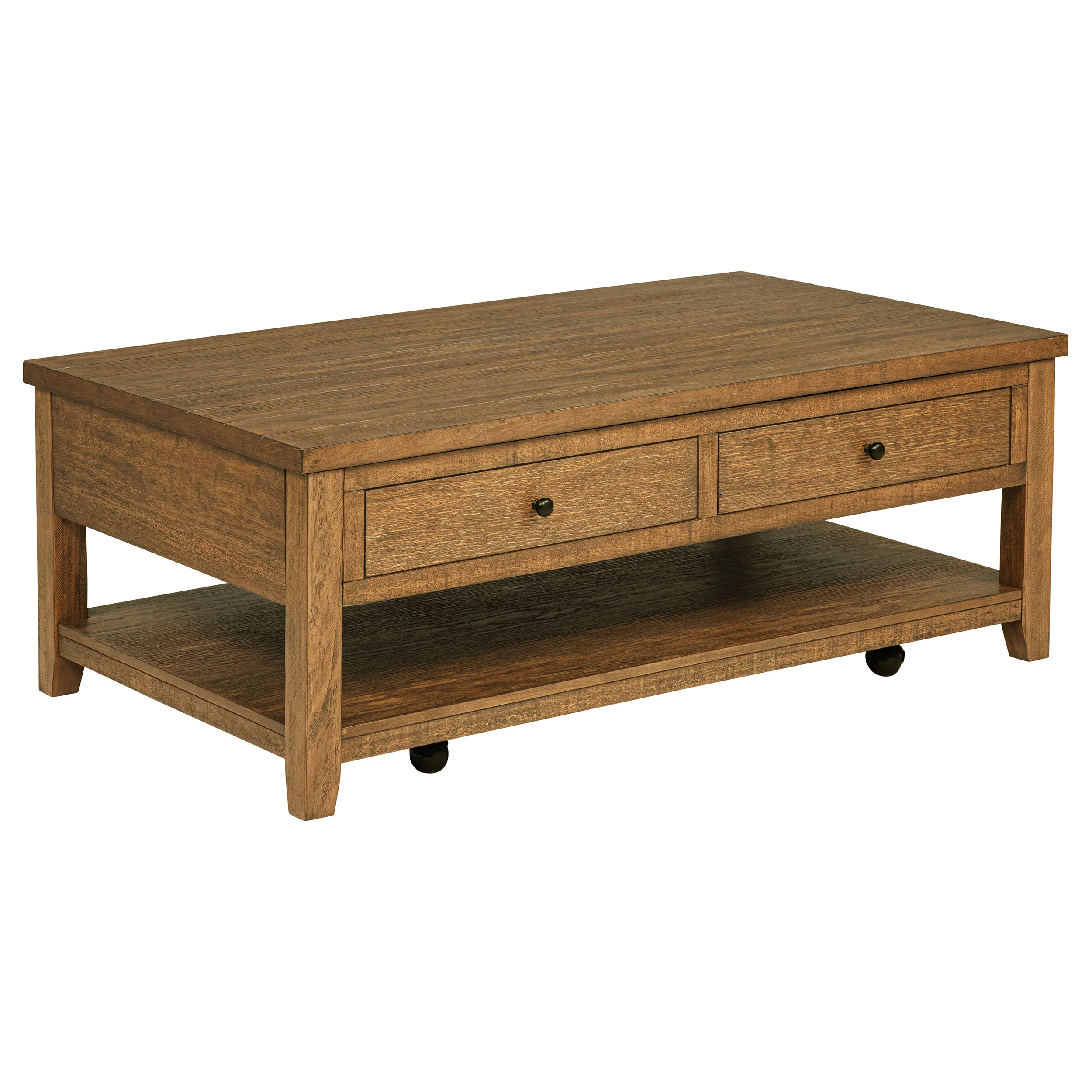 Payne 48-Inch Mobile Lift Top Coffee Table in Distressed Brown - Image 5