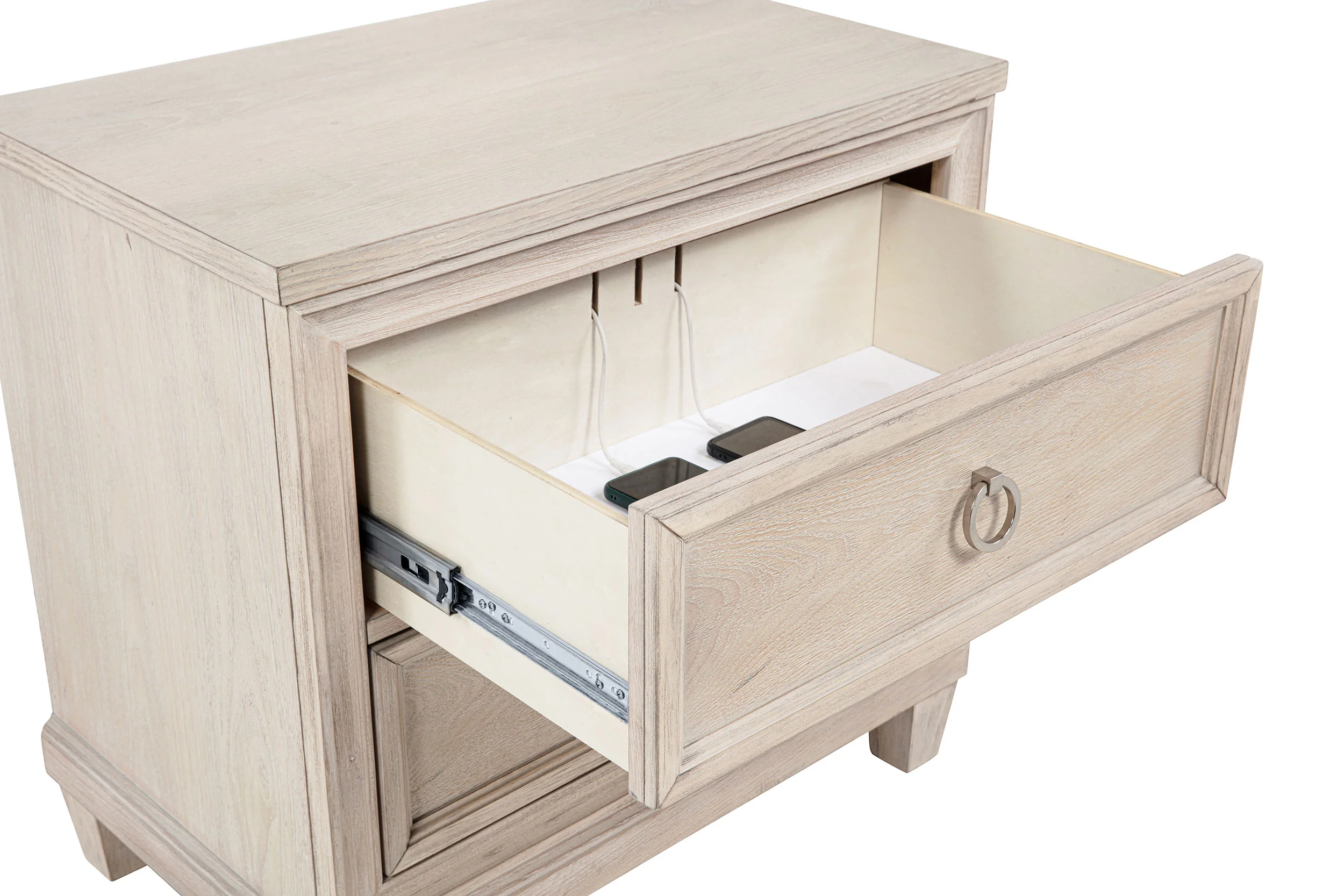 Pembroke 2-Drawer Nightstand in Washed Oak - Image 6
