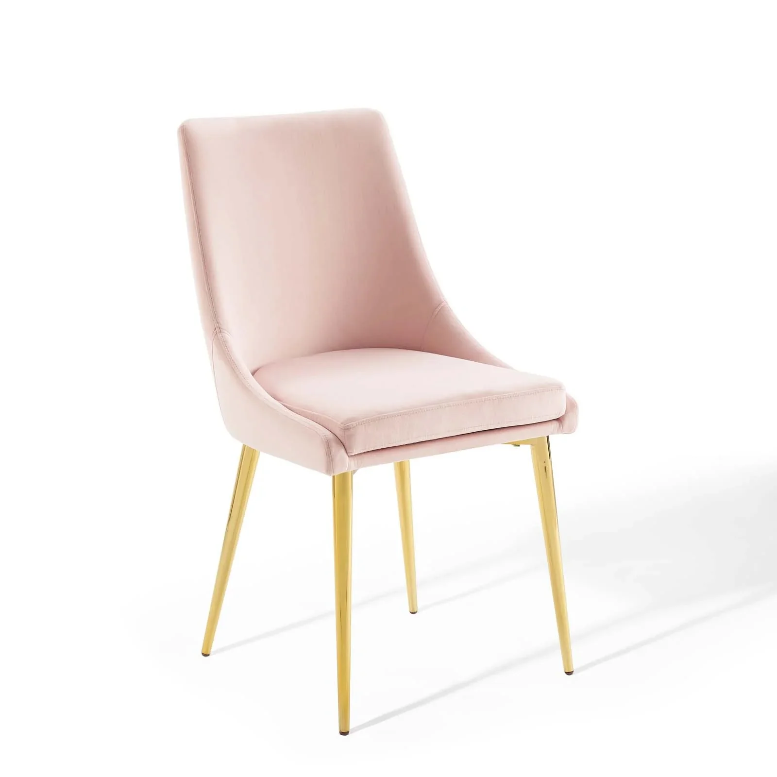 Performance Velvet Accent Dining Chair with Gold Legs - Image 26