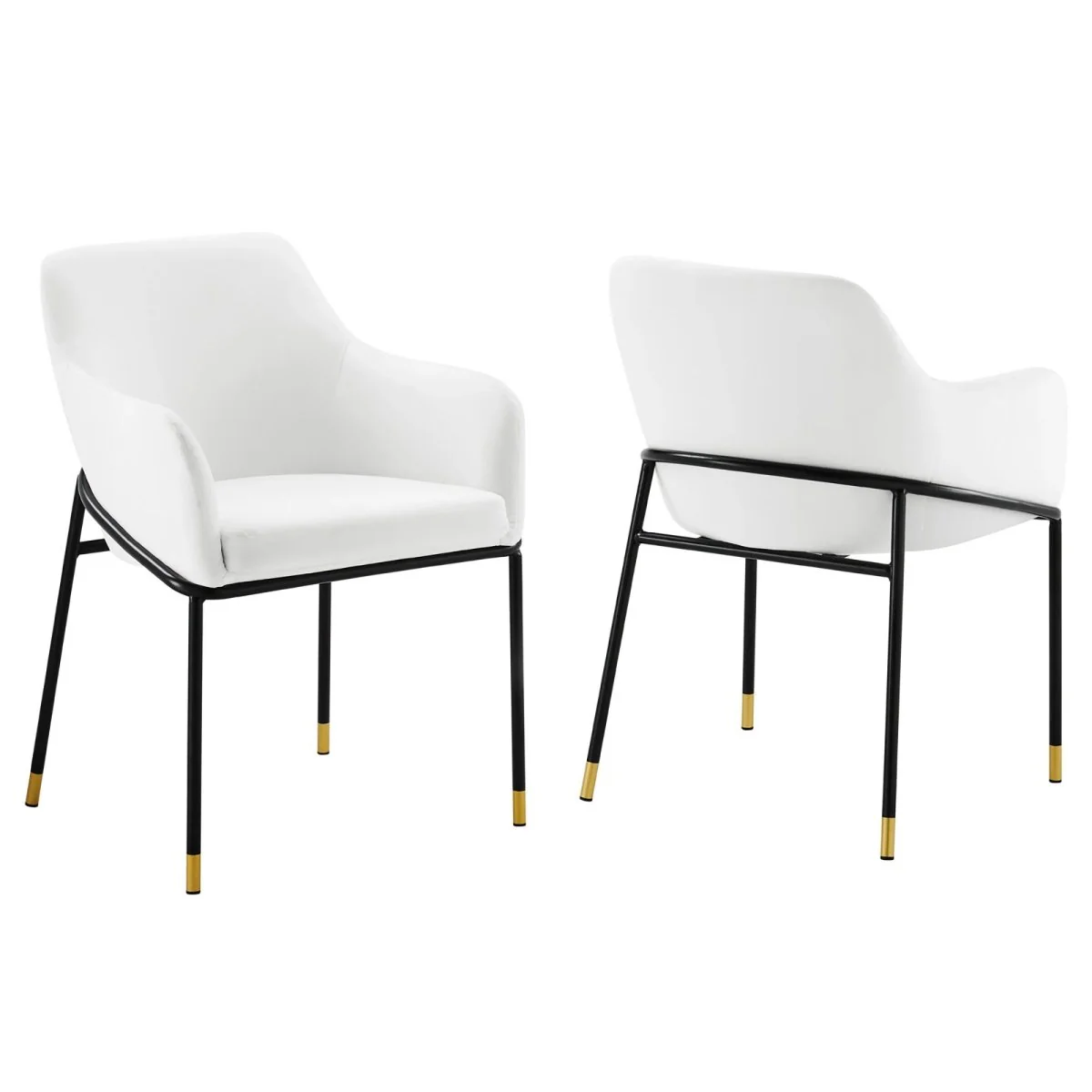 Performance Velvet Dining Armchair Set of 2 - Image 9