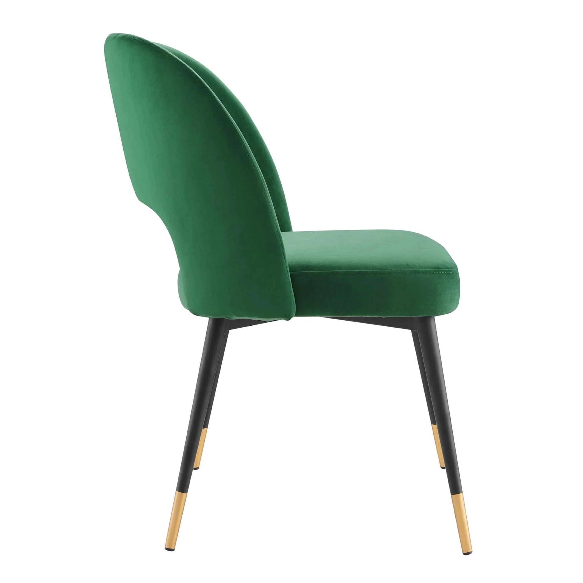 Performance Velvet Dining Side Chairs with Open Back – Set of 2 - Image 10