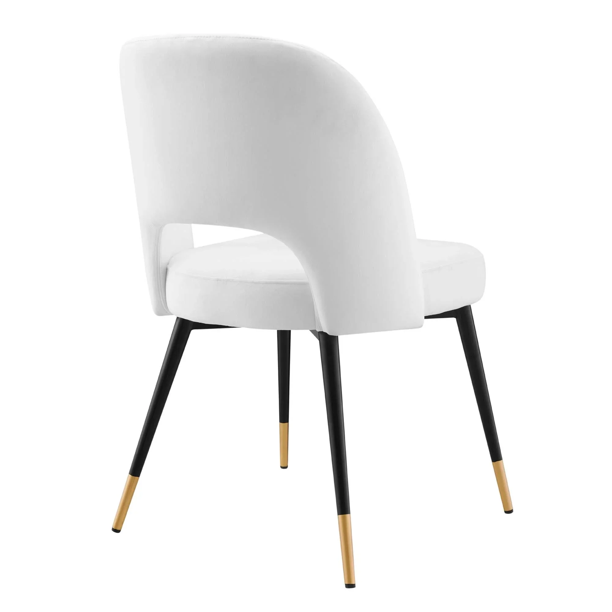 Performance Velvet Dining Side Chairs with Open Back – Set of 2 - Image 16