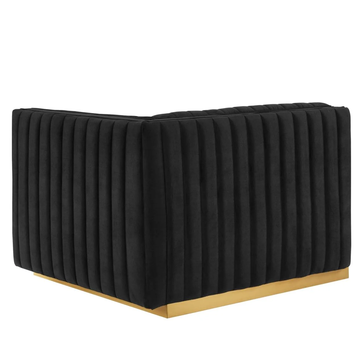 Performance Velvet Right-Arm Sectional Chair 41.5 Inch - Image 3