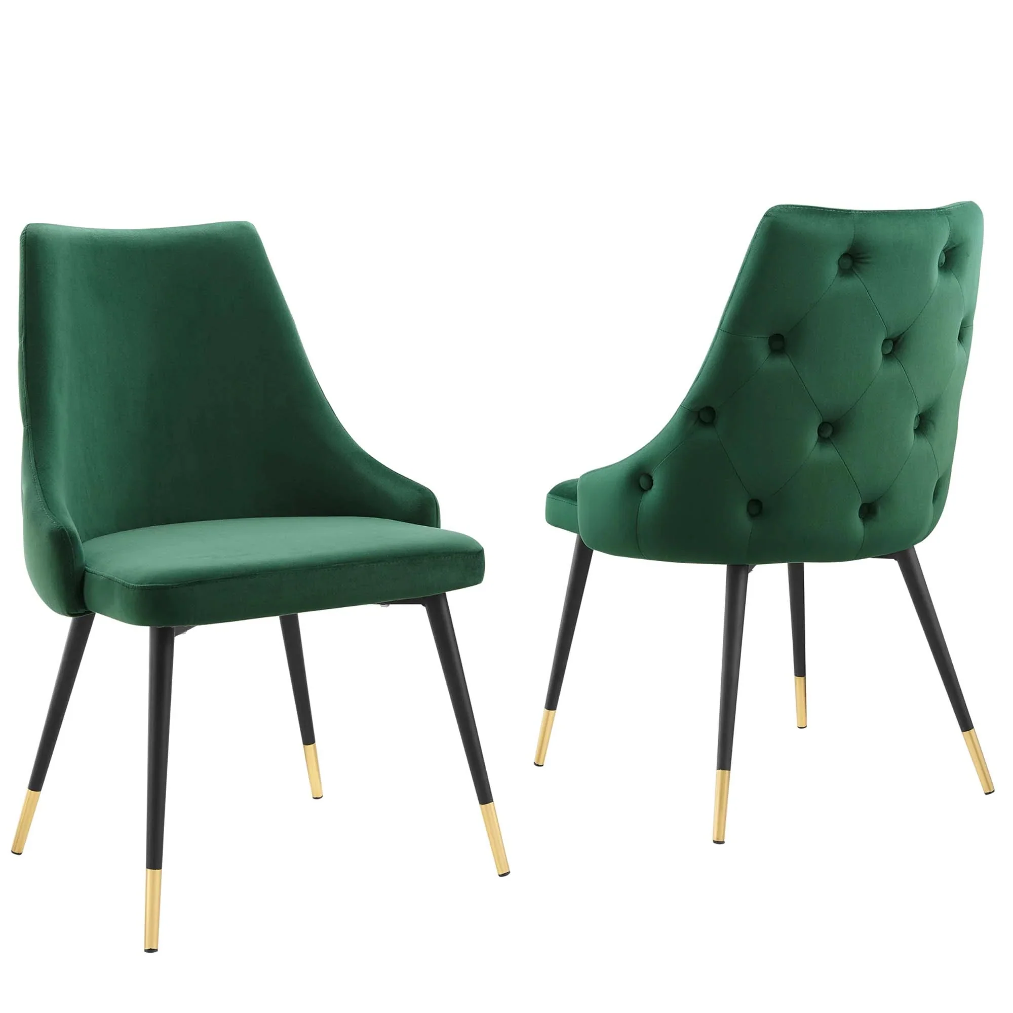 Performance Velvet Tufted Dining Side Chairs Set of 2 - Image 13