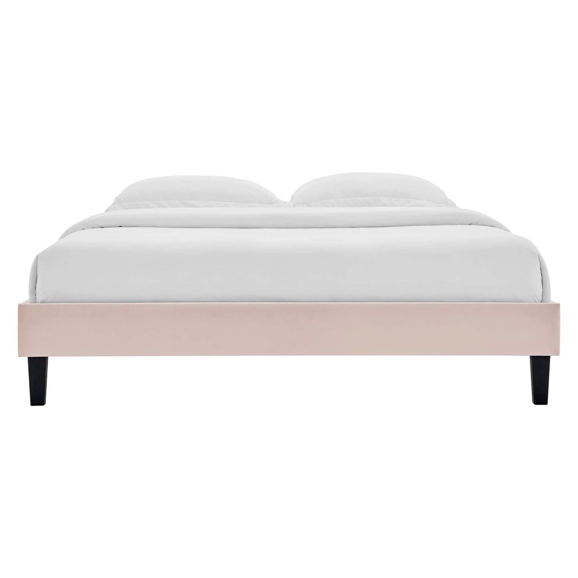 Performance Velvet Upholstered Platform Bed Frame - Image 19