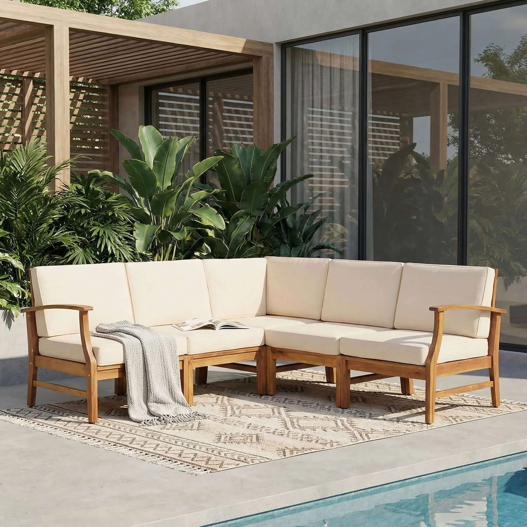 Perla - 5 Pieces Sofa Set - Image 2