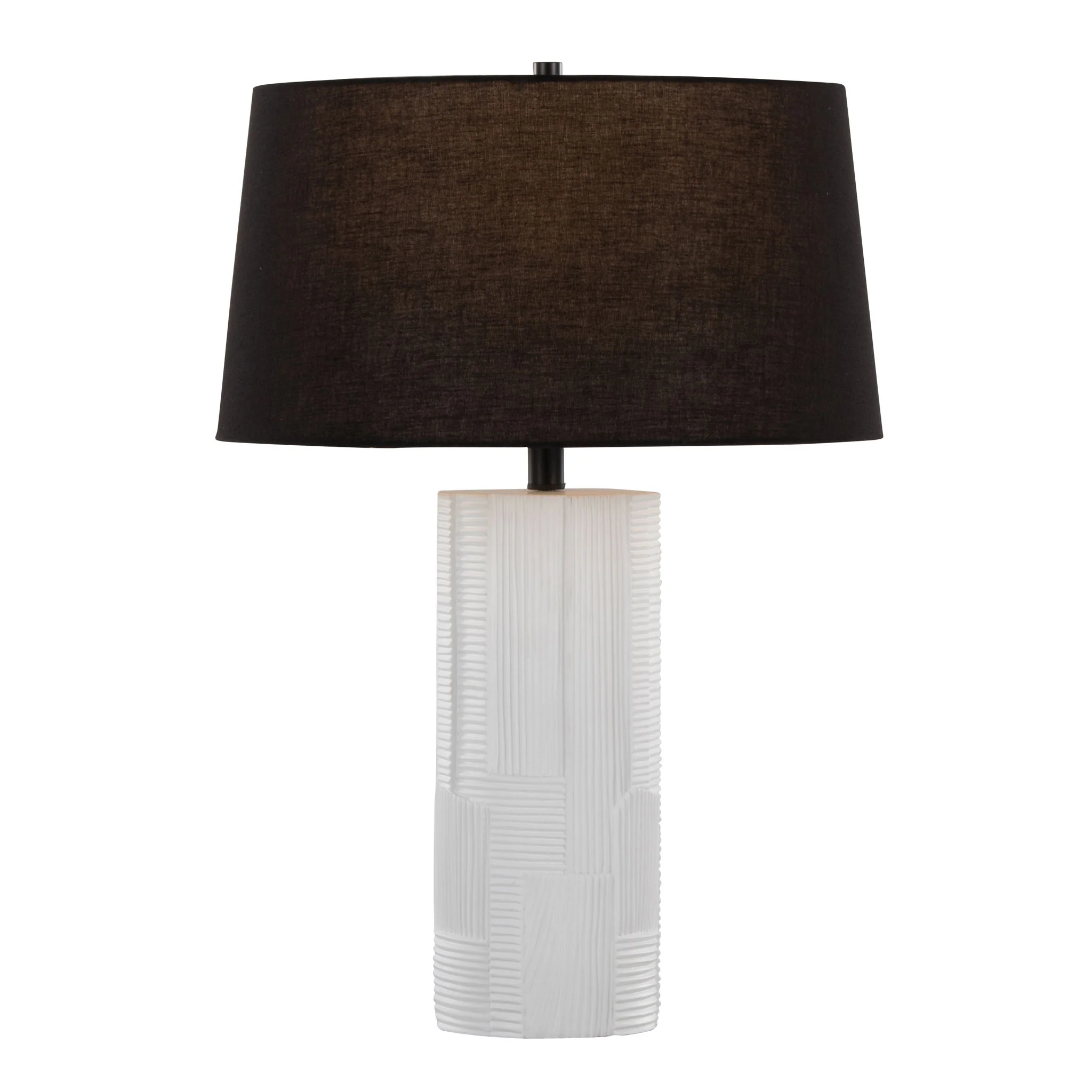 Petra - Contemporary Table Lamp (Set of 2) - Cream / Black - Image 3