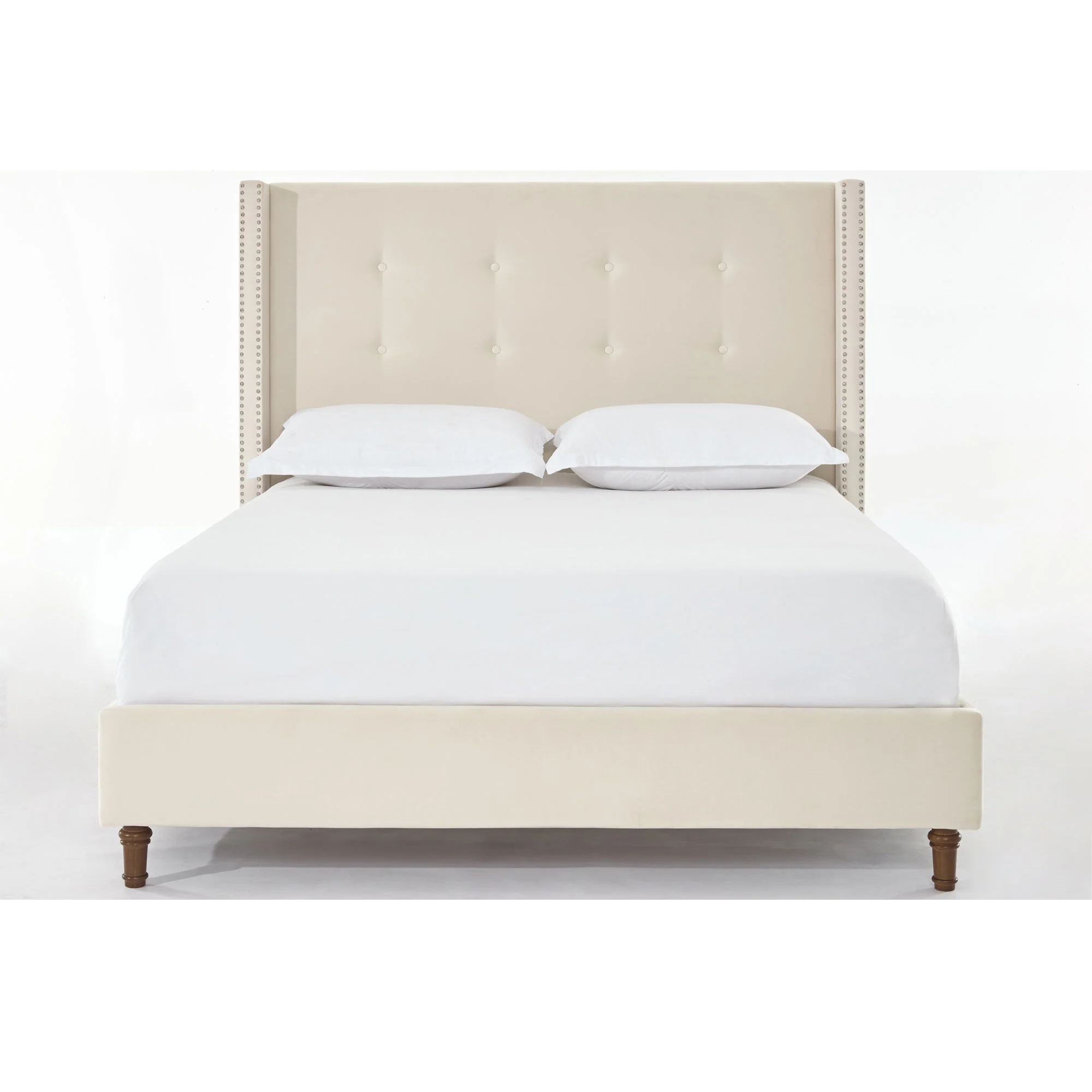 Peyton - Upholstered Bed With 54" High Headboard, Traditional Hand Buttoned Tufting - Image 13