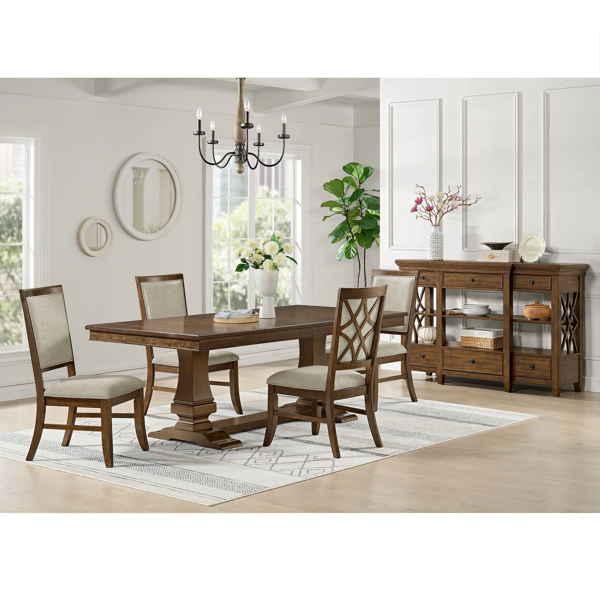 Phillipe - Dining Table With 18" Leaf - Cherry - Image 4