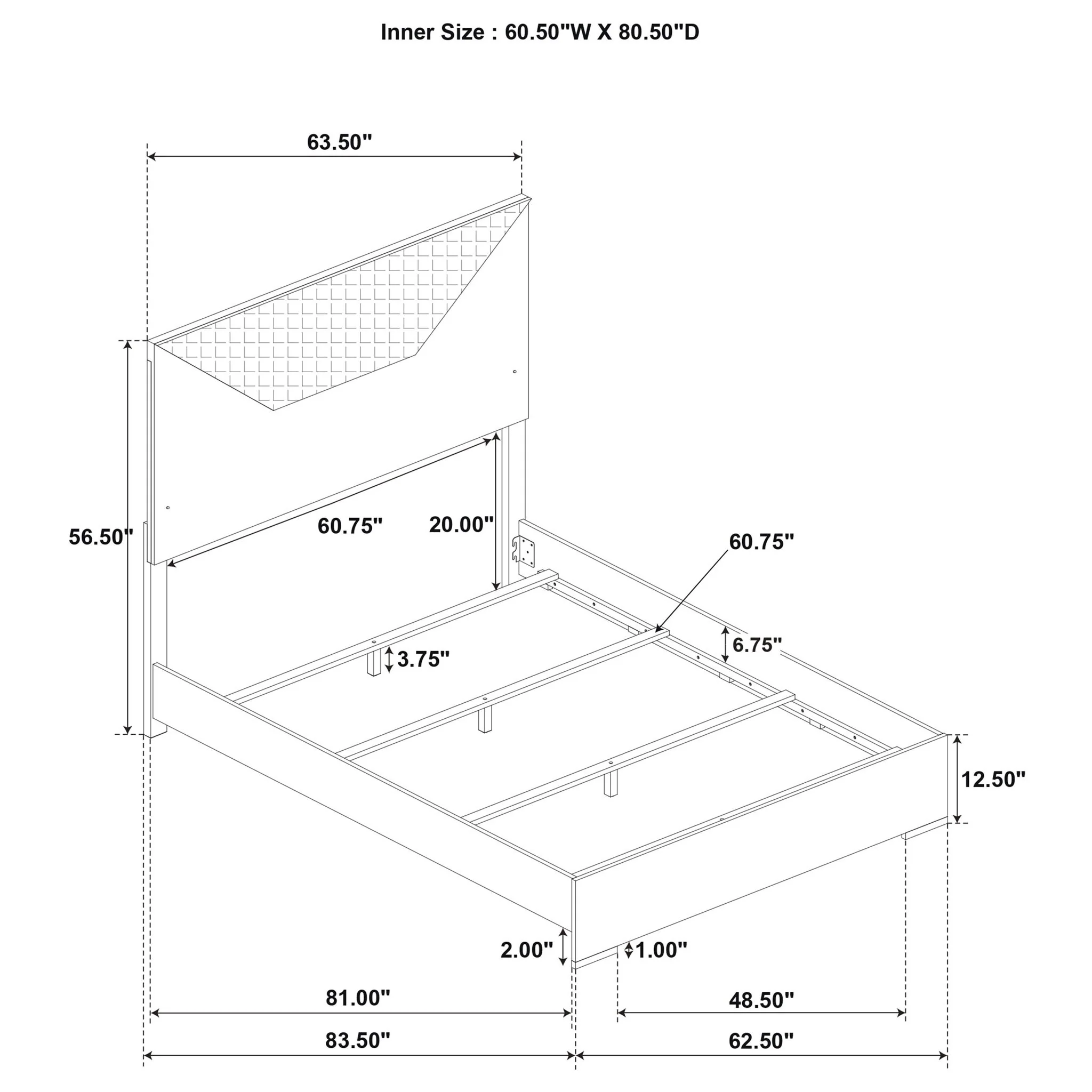 Pierce - Panel Bed LED Headboard - Image 10