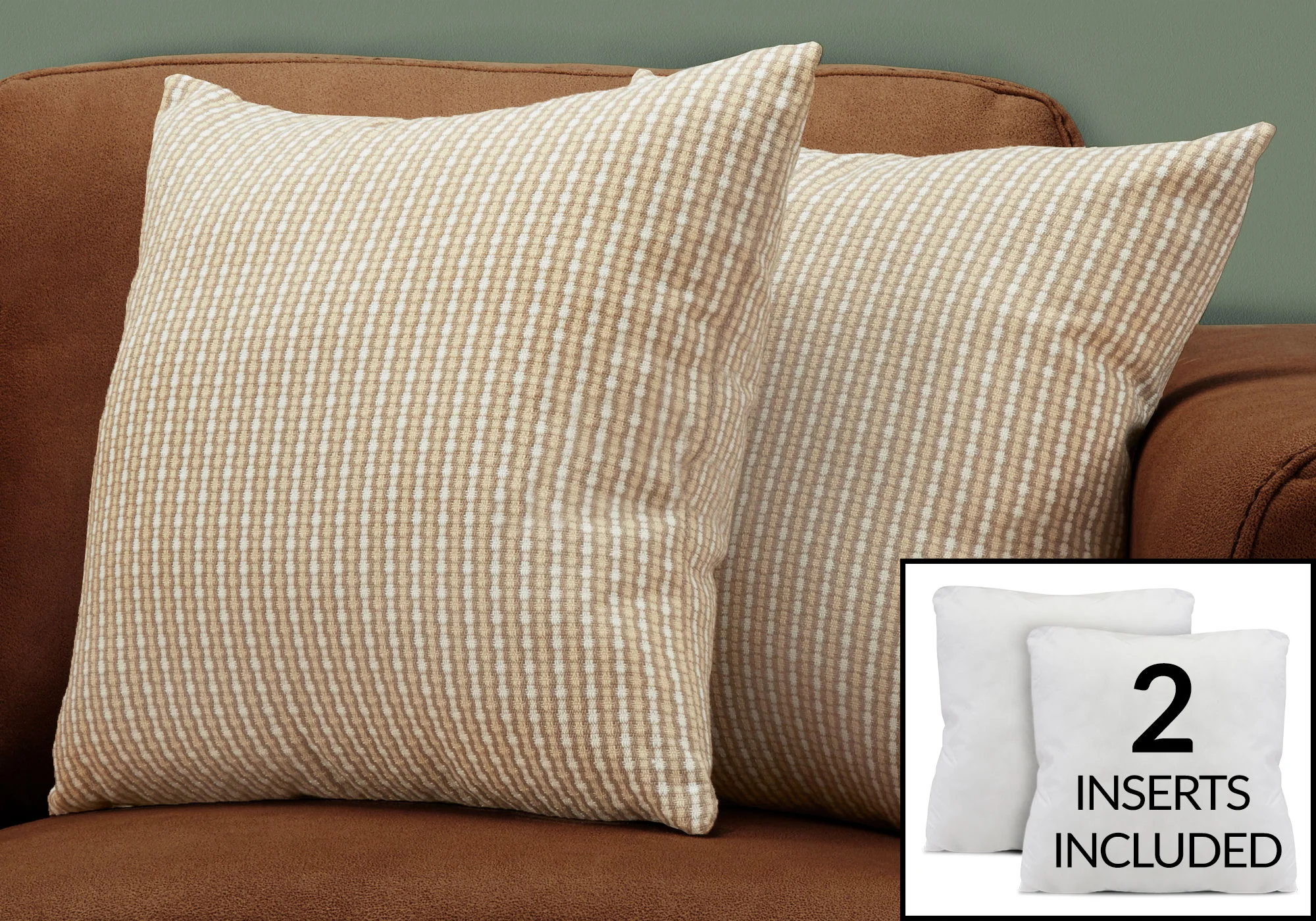 Pillows, Square, Insert Included, Decorative Throw, Hypoallergenic - Image 39