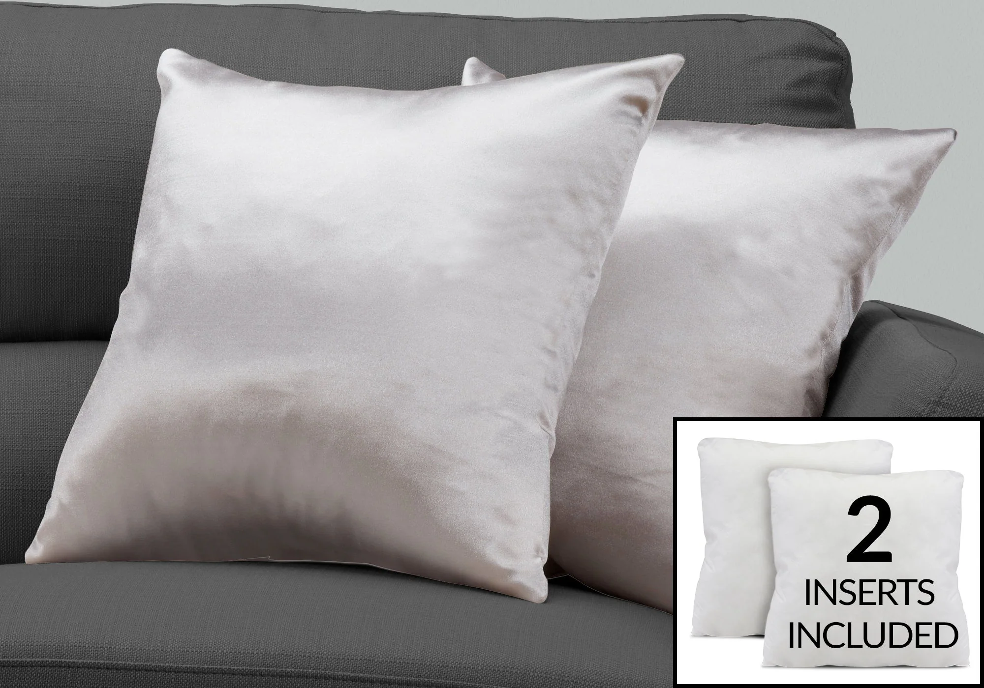 Pillows, Square, Insert Included, Decorative Throw, Hypoallergenic, Modern - Image 44