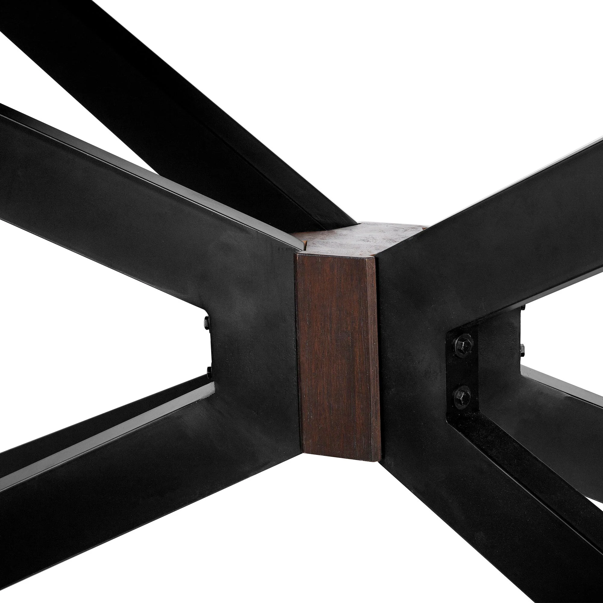 Pirate - Acacia Modern Dining Table - Coffee Bean Brush / Natural Black - Image 3