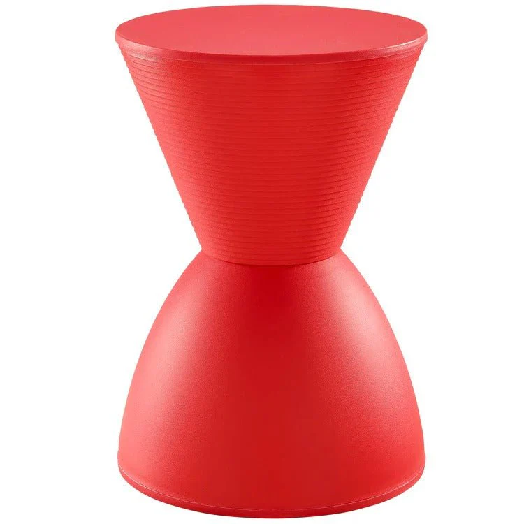 Plastic Accent Stool Side Table with Storage – 17 Inch - Image 12
