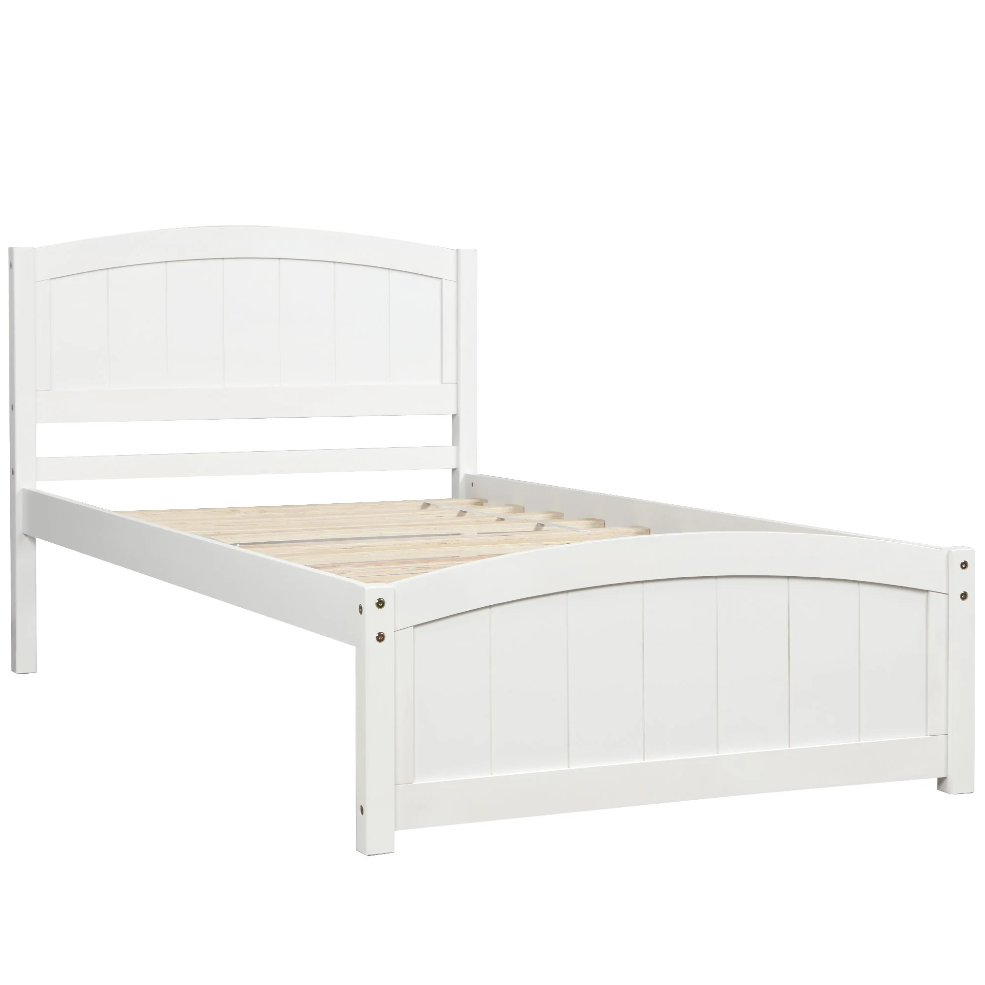 Platform Bed & Headboard, Footboard And Wood Slat Support - Image 3