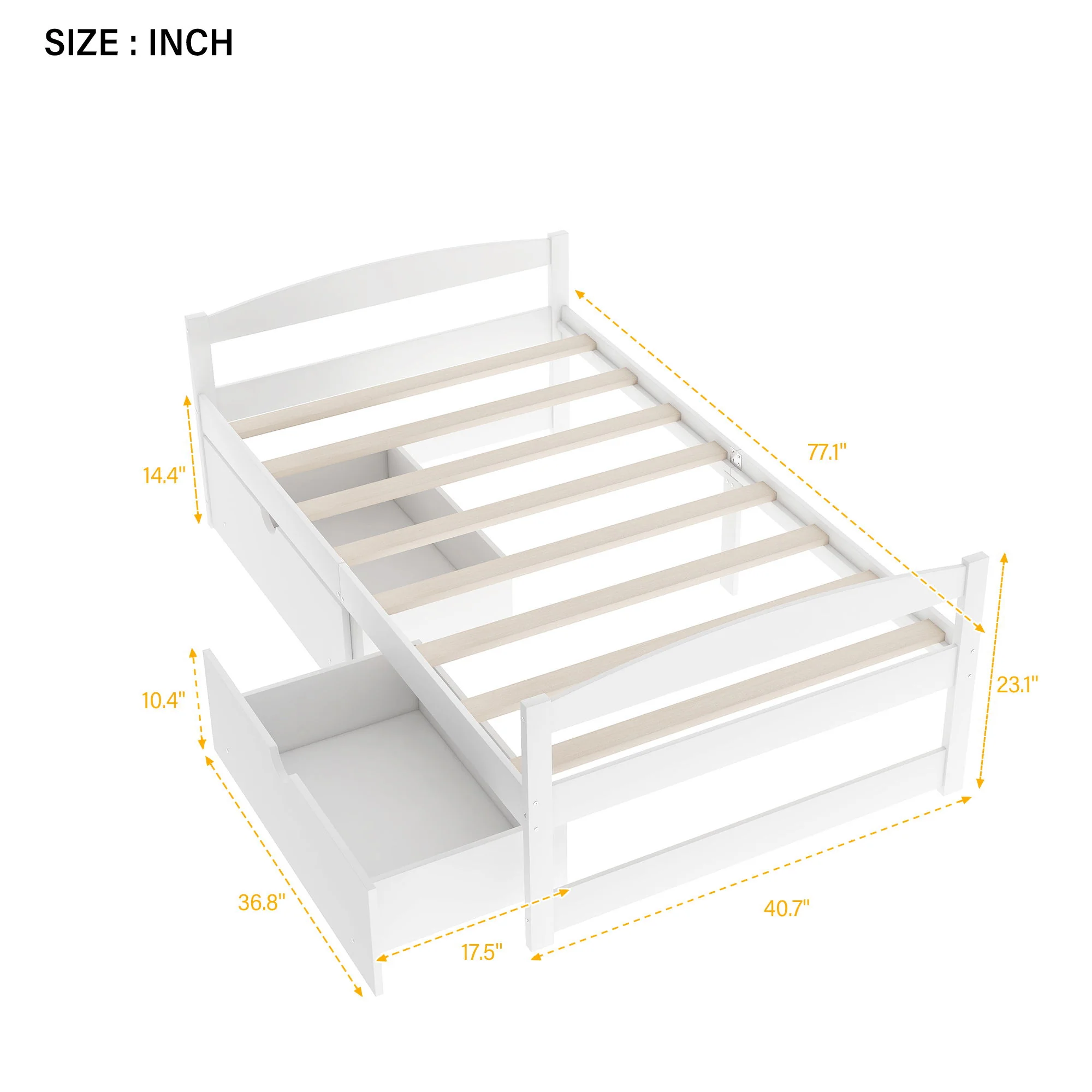 Platform Bed With 2 Drawers - Image 19