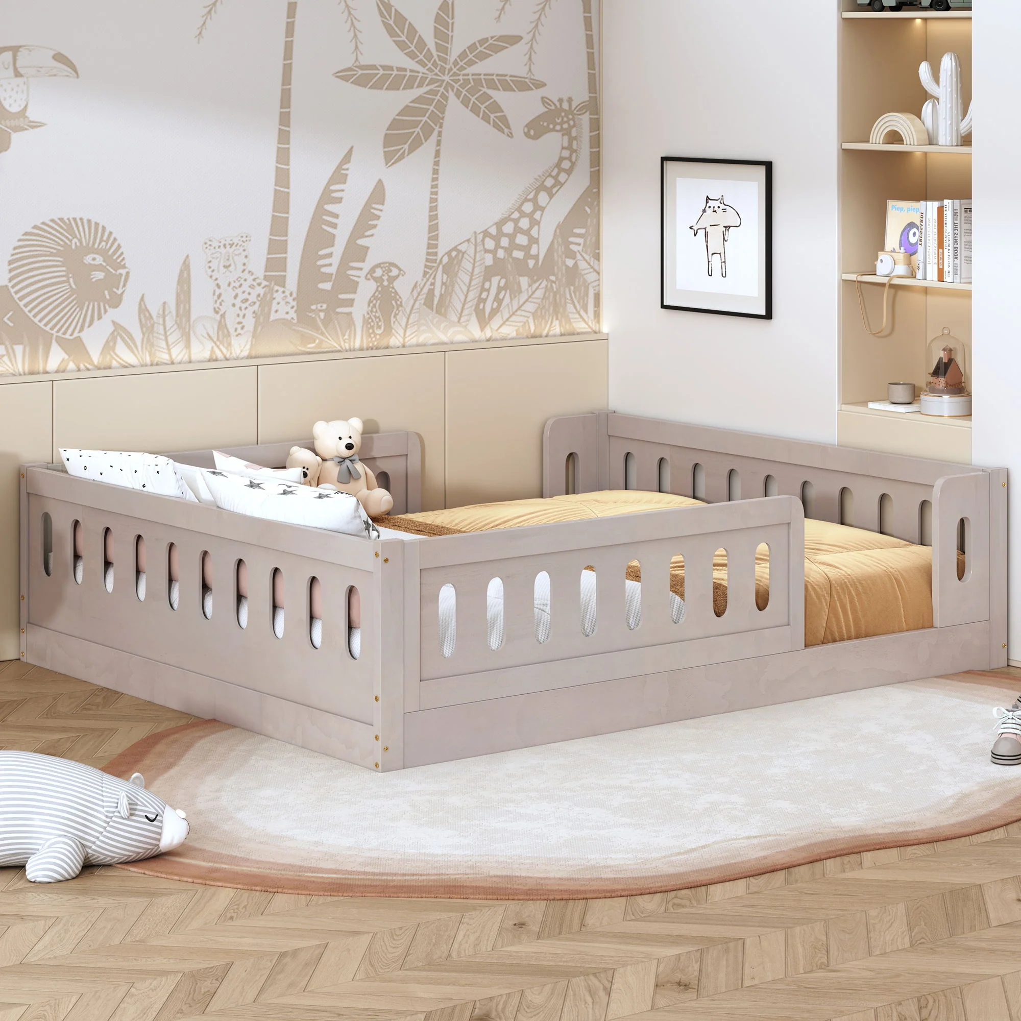 Platform Bed With Guardrail - Image 10