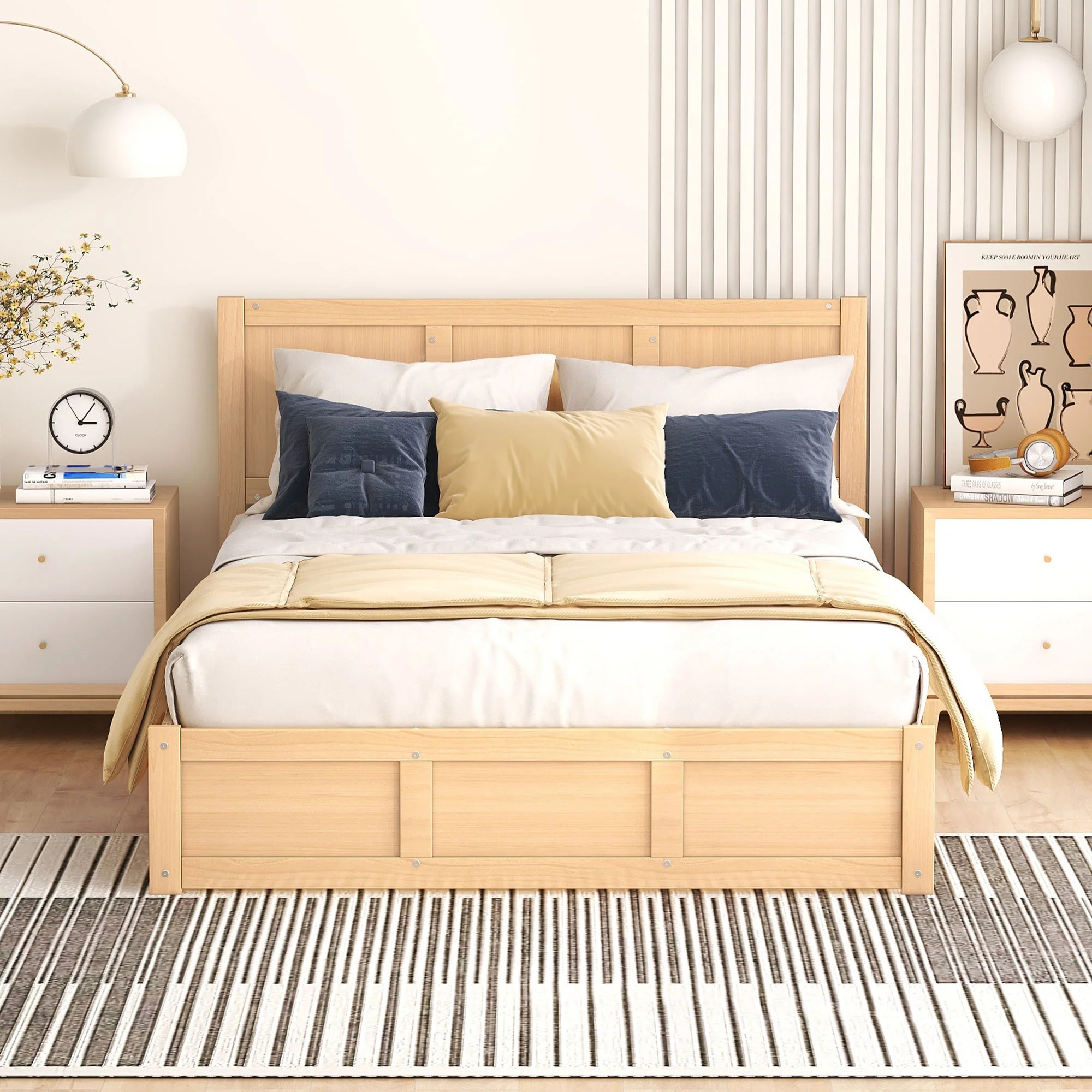 Platform Bed With Underneath Storage And 2 Drawers - Image 8