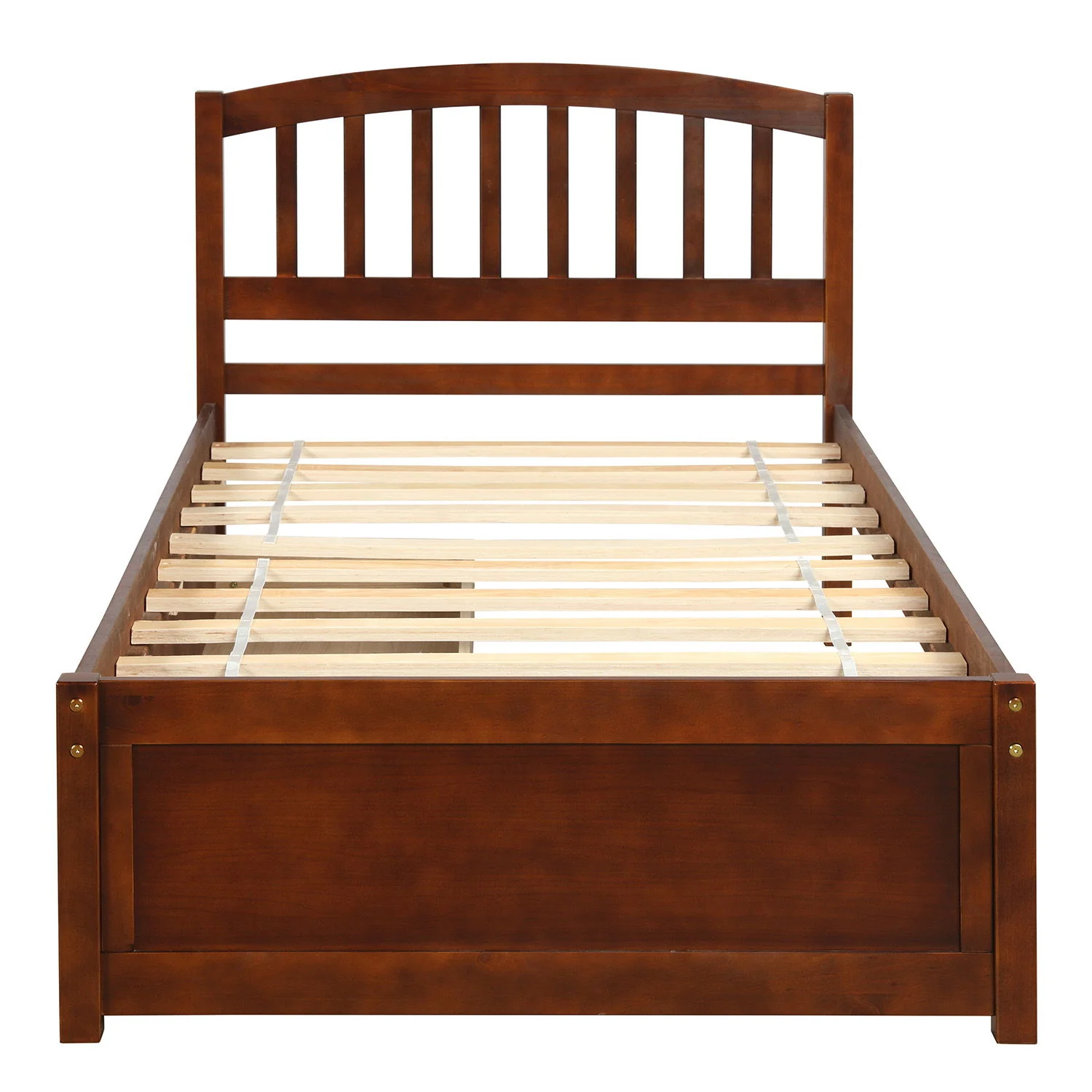 Platform Storage Bed Wood Bed Frame With Two Drawers And Headboard - Image 19