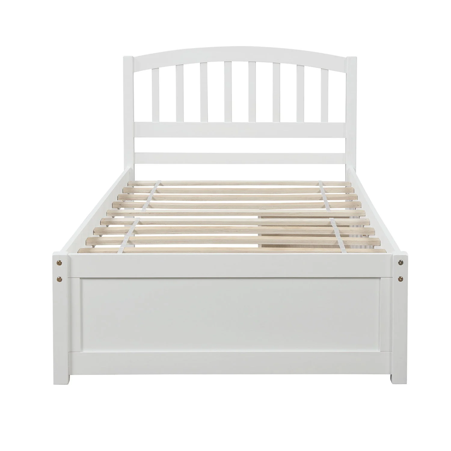 Platform Storage Bed Wood Bed Frame With Two Drawers And Headboard - Image 36