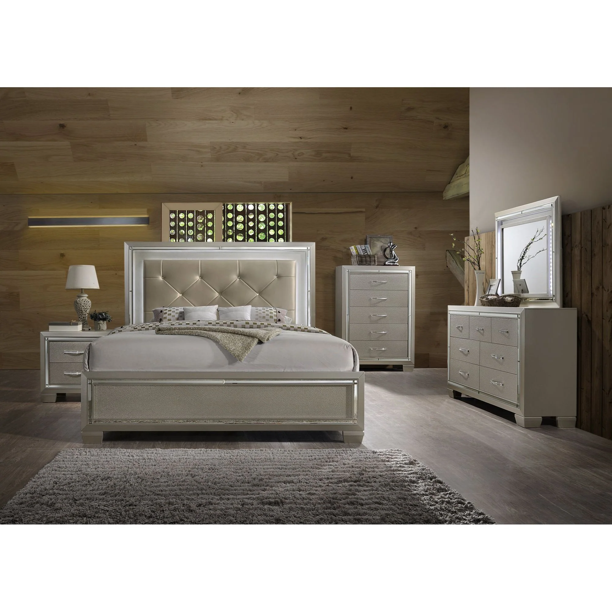 Platinum - Nightstand - Сhampagne - Image 3