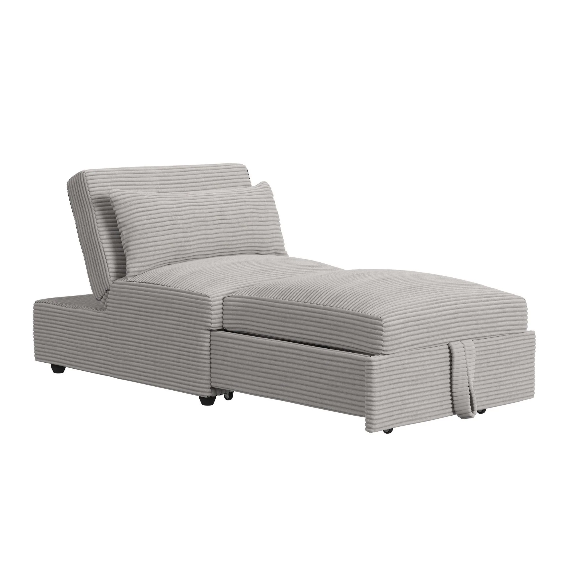 Pluto - Chair With Kidney Pillow, Klik Klak And Pop Up - Coronado Gray - Image 8