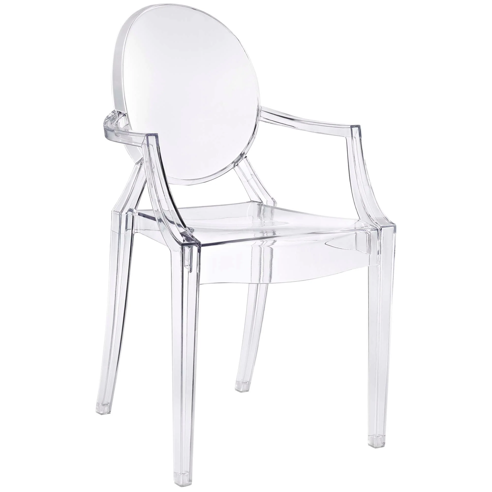 Polycarbonate Stackable Indoor-Outdoor Dining Armchair - Image 14