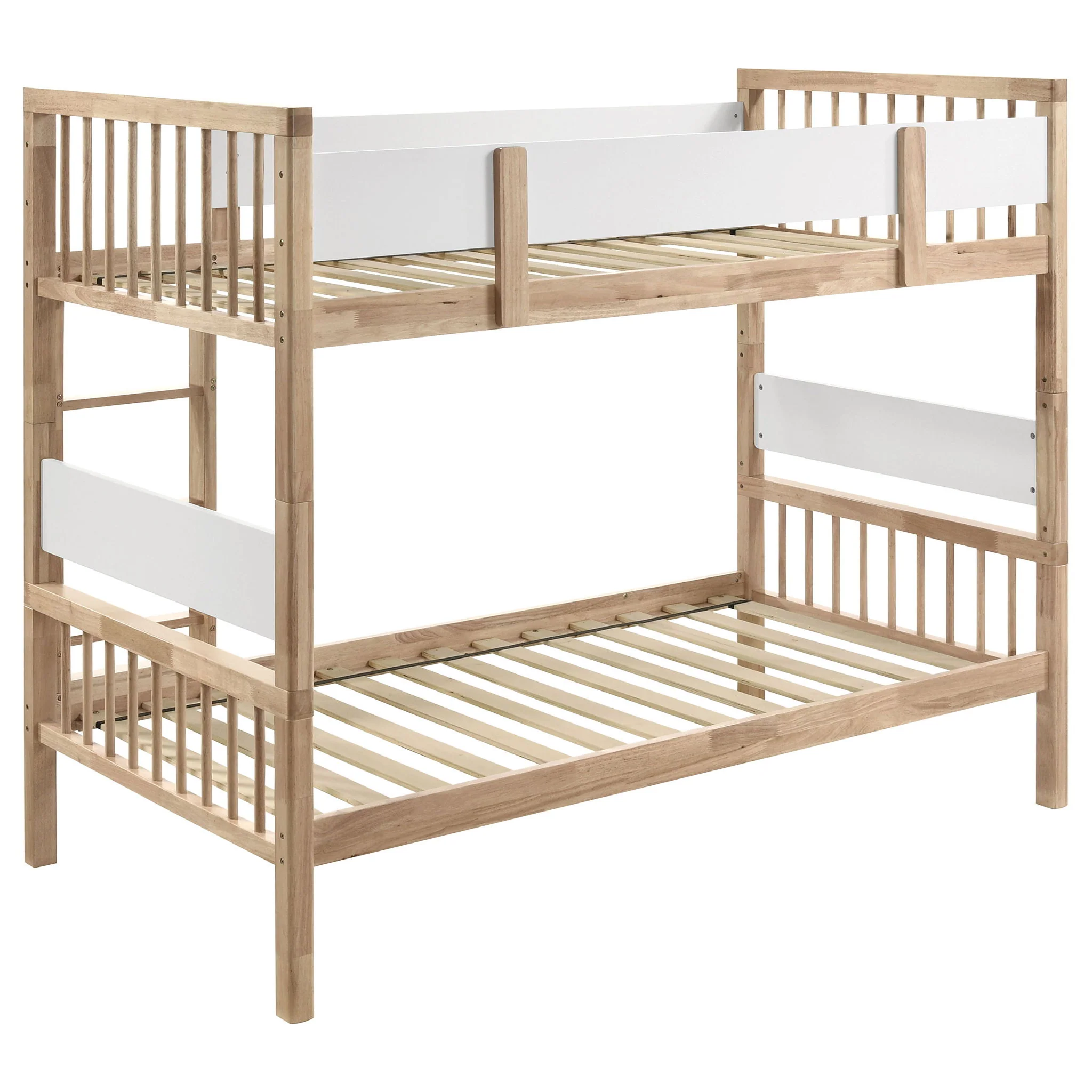 Ponderosa - Twin Over Twin Bunk Bed With Accents - Natural - Image 7