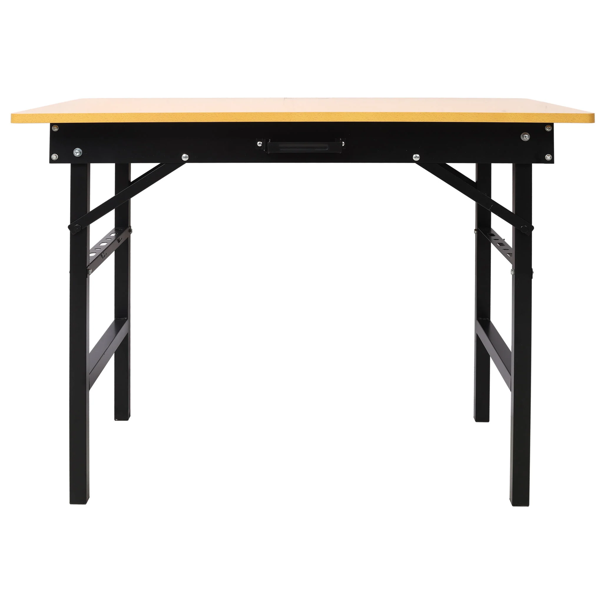Portable Folding Work Table With Measuring Tape And Angle Finder Steel - Black - Image 9