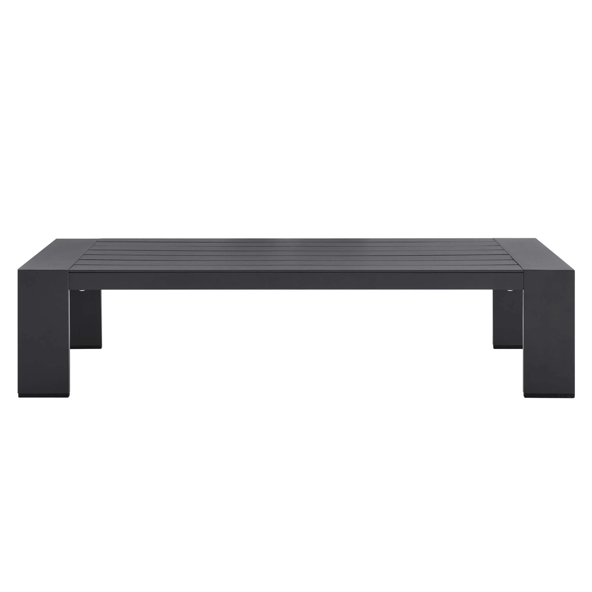 Powder-Coated Aluminum Outdoor Patio Coffee Table - Modern Weather-Resistant Design - Image 11