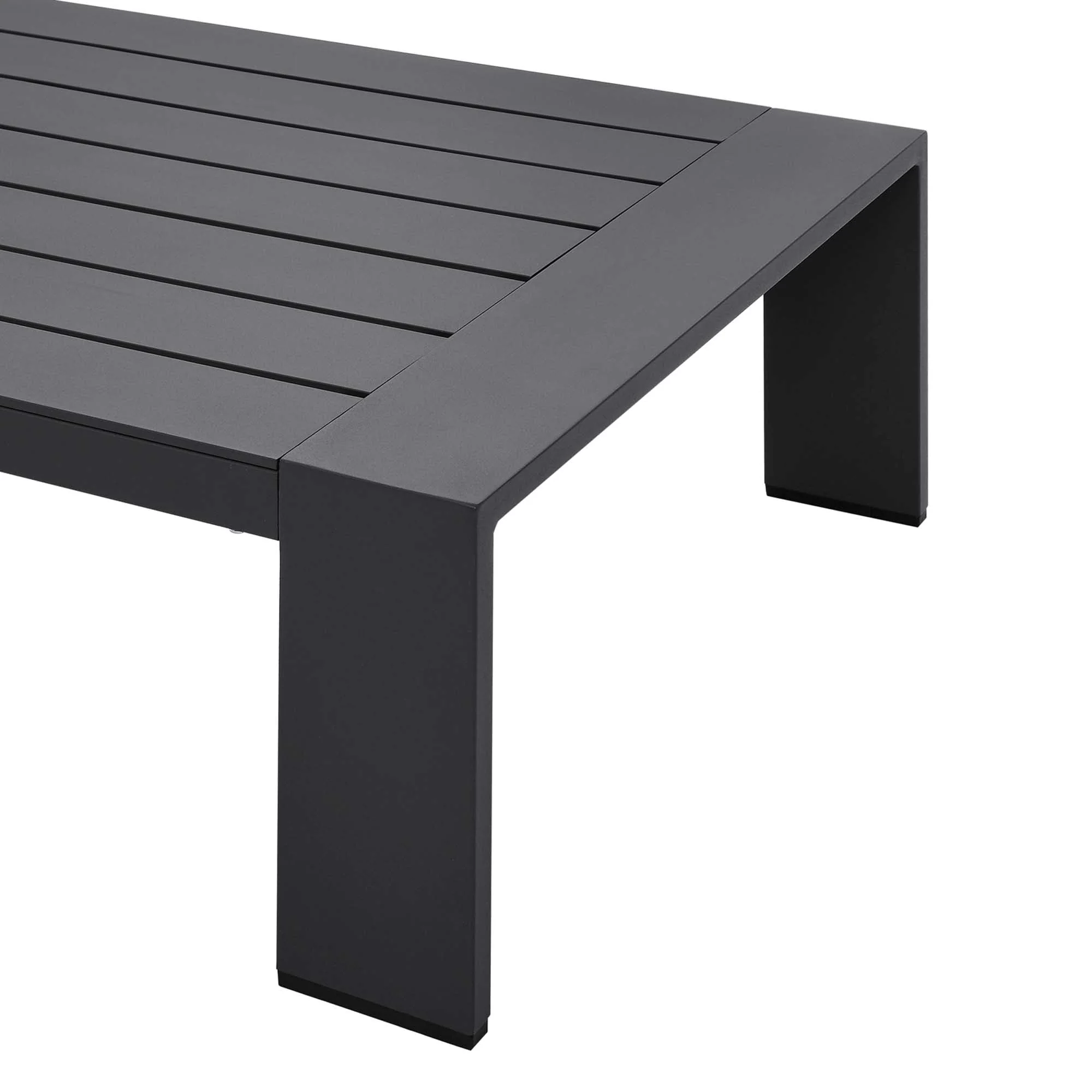 Powder-Coated Aluminum Outdoor Patio Coffee Table - Modern Weather-Resistant Design - Image 13