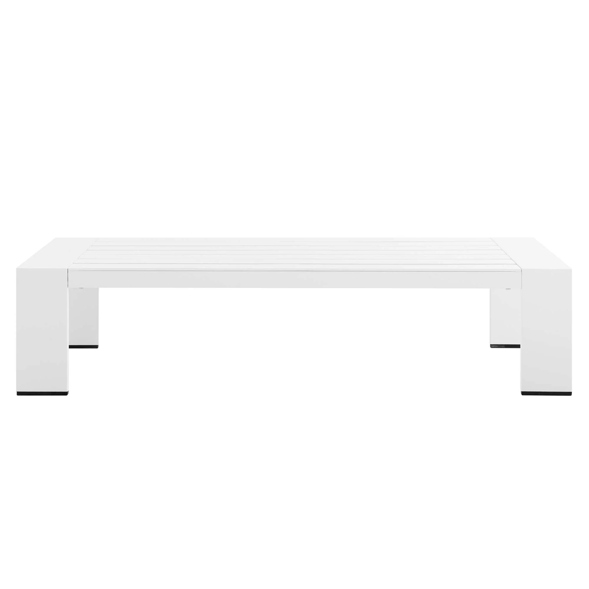 Powder-Coated Aluminum Outdoor Patio Coffee Table - Modern Weather-Resistant Design - Image 3