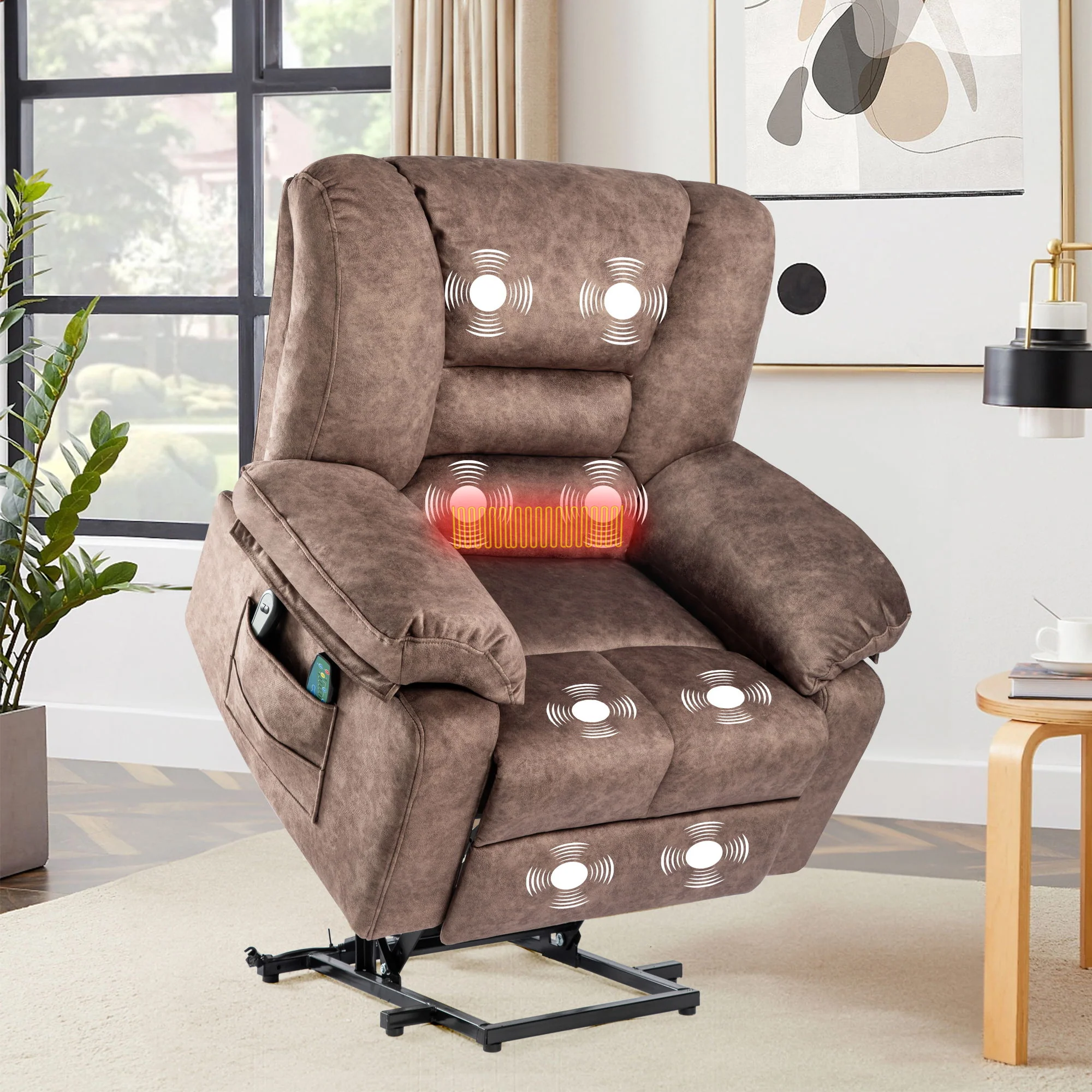 Power Lift Recliner Chair Sofa With Massage - Image 8