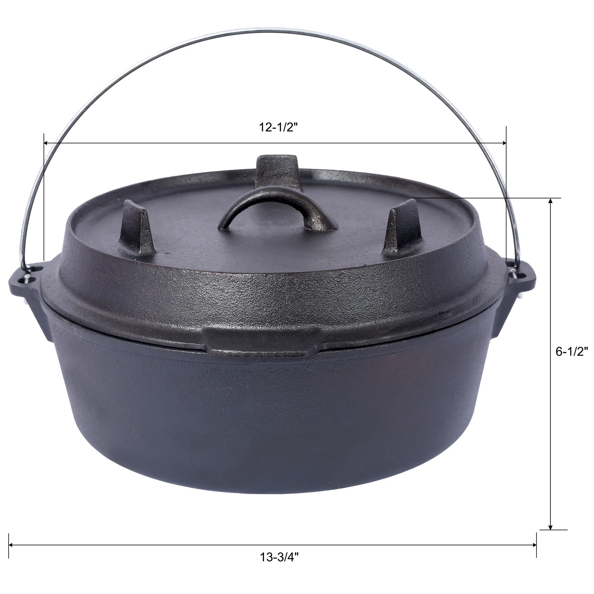 Pre-Seasoned Cast Dutch Oven With Skillet Lid And Pot Rack - Image 10