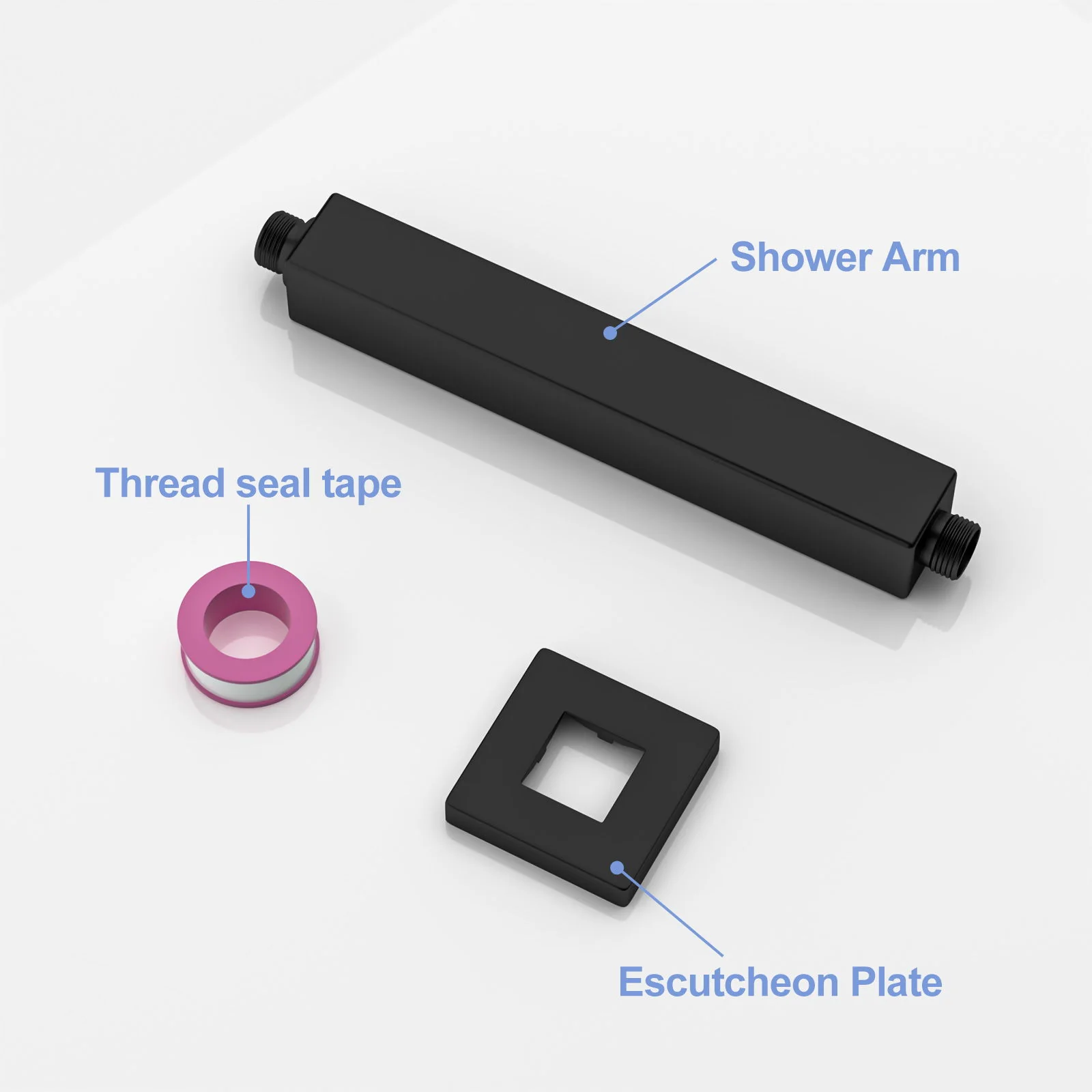 Premium 8" Ceiling Mounted Shower Arm With Flange - Image 18