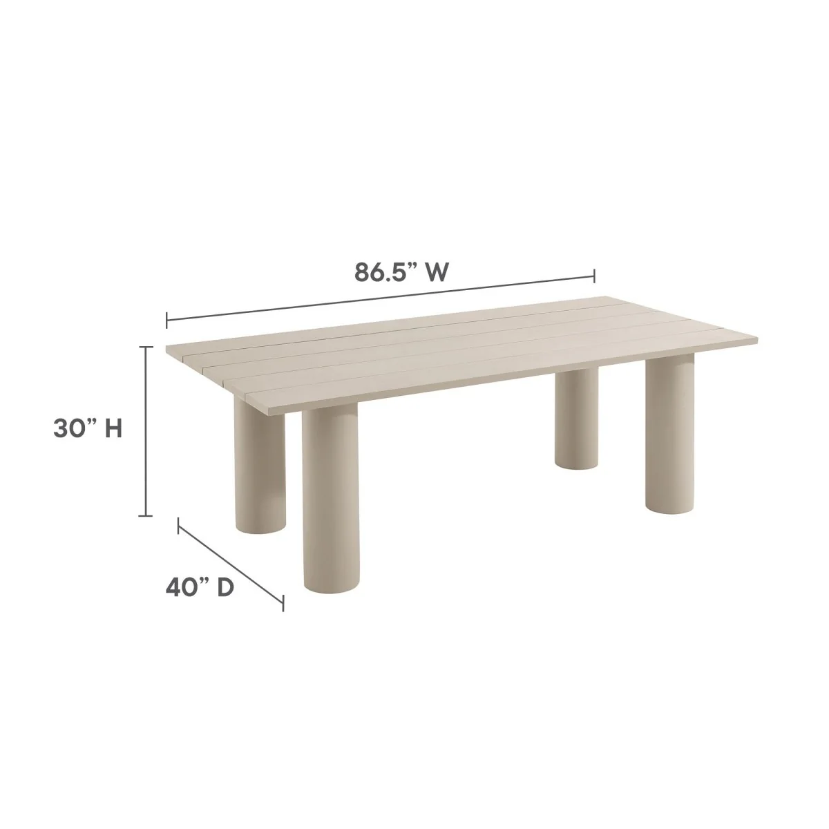 Premium Modern Round Aluminum Outdoor Dining Set with Curved Chairs and Table - Image 65