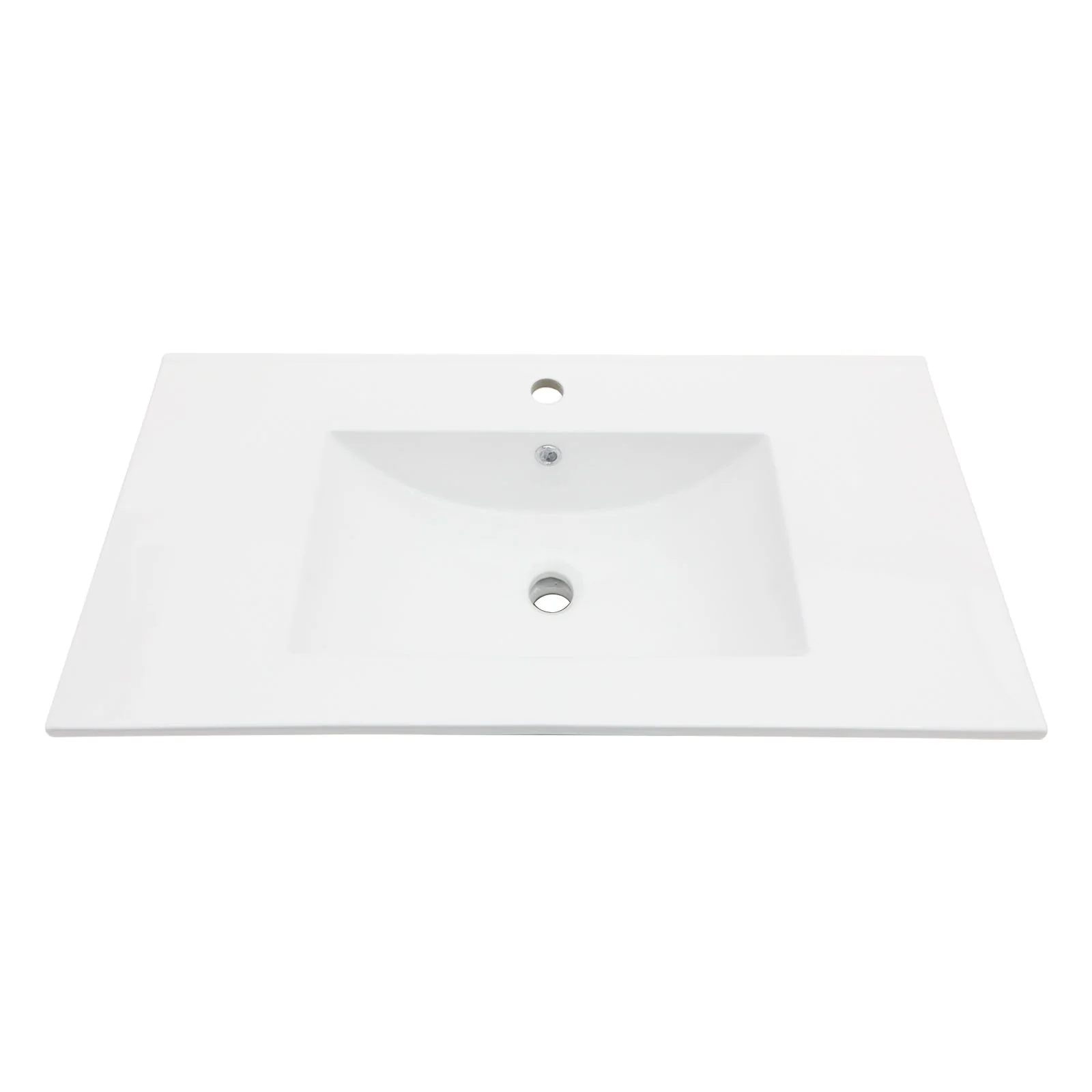 Premium Rectangular Vanity Top With Single Faucet Hole And Overflow - Image 2