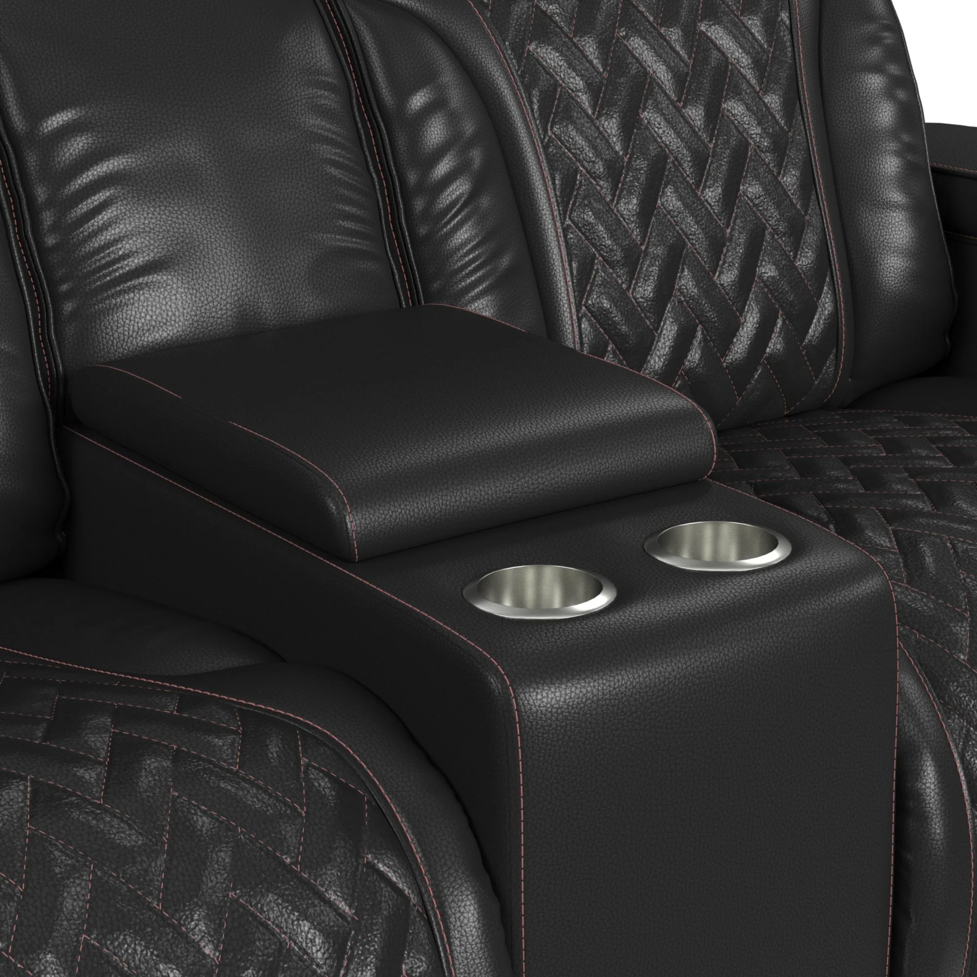 Prime Time - P3 Loveseat With LED, Wireless Charger Pocket, And Console - Image 7