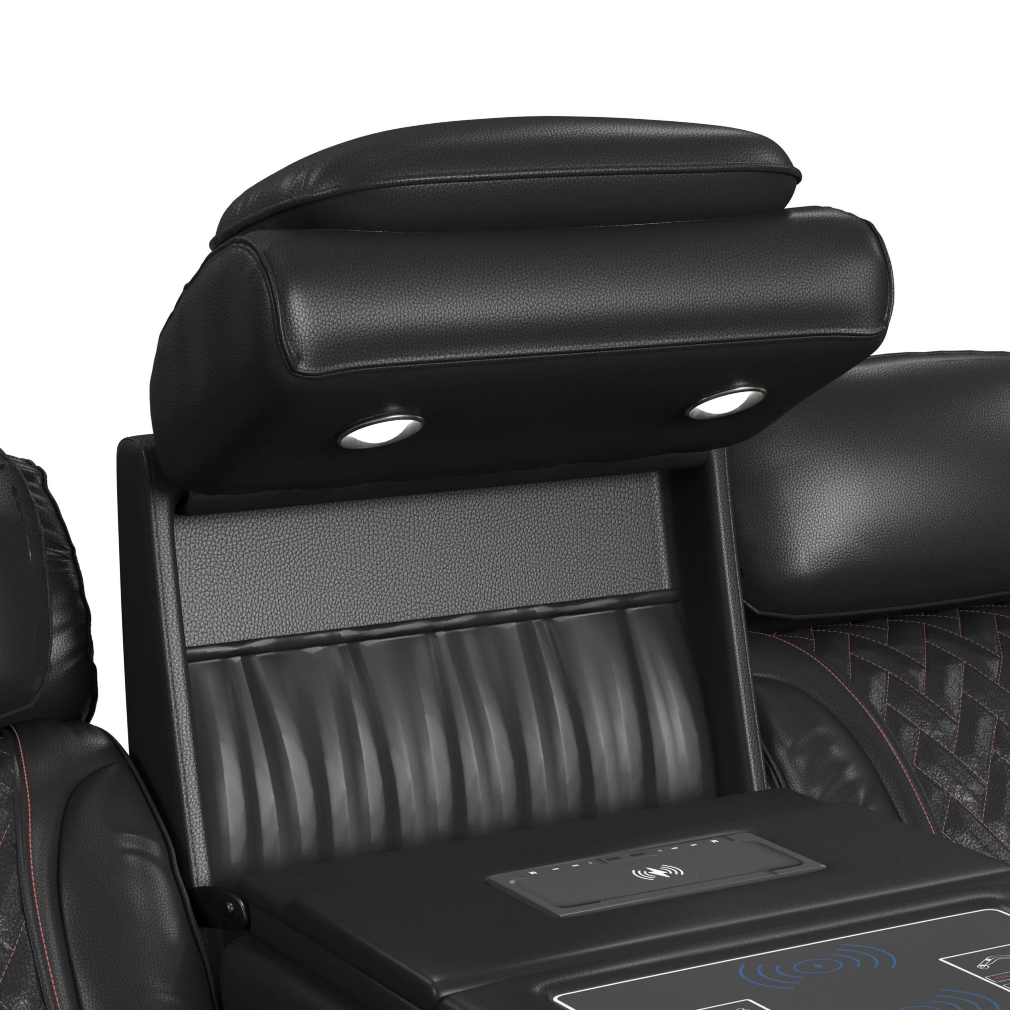 Prime Time - P3 Sofa With I Table, Reading Light, Heat, Massage, LED, And Speaker - Image 2