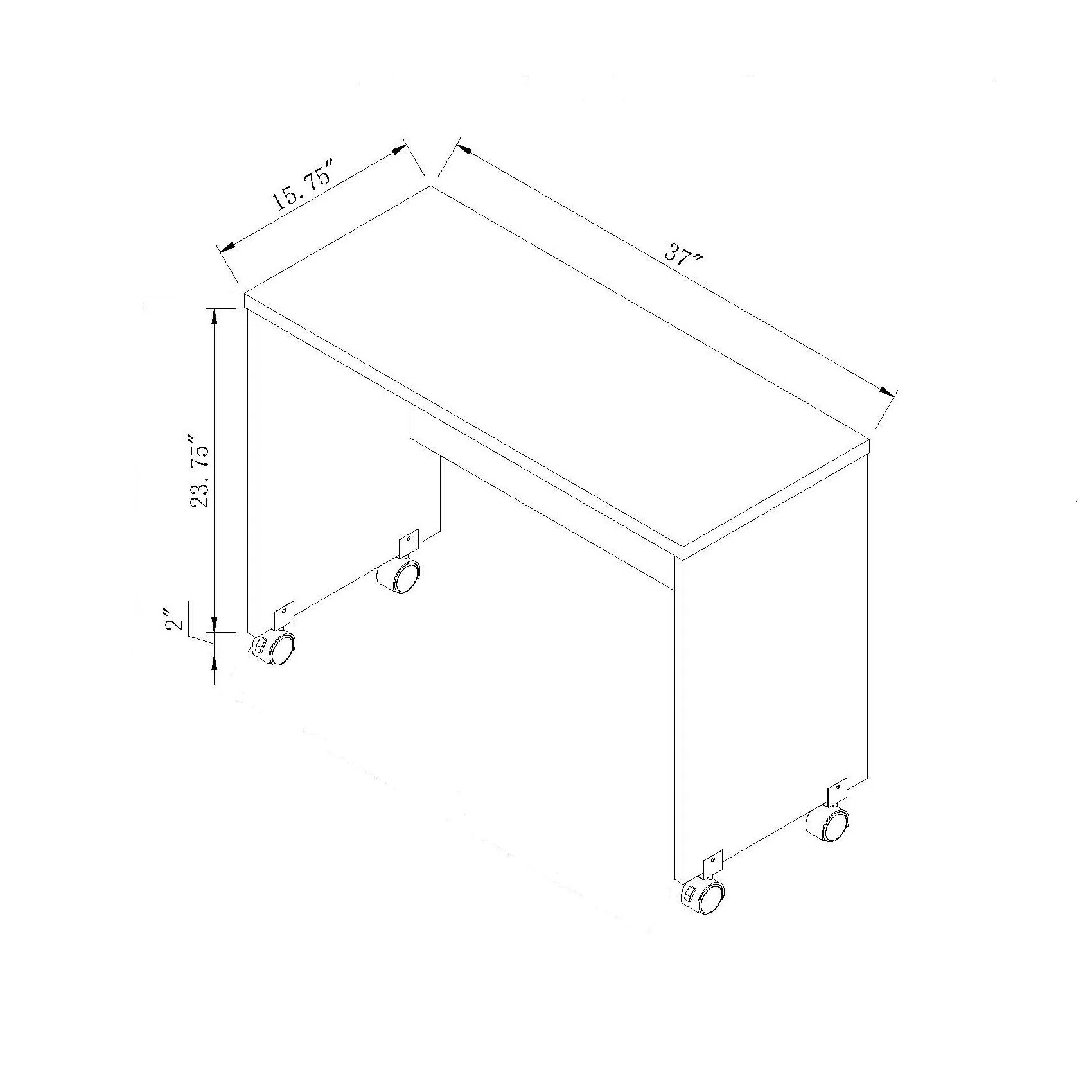 Printer Mobile Stand, Computer Desk, Home Office Desk - Image 10