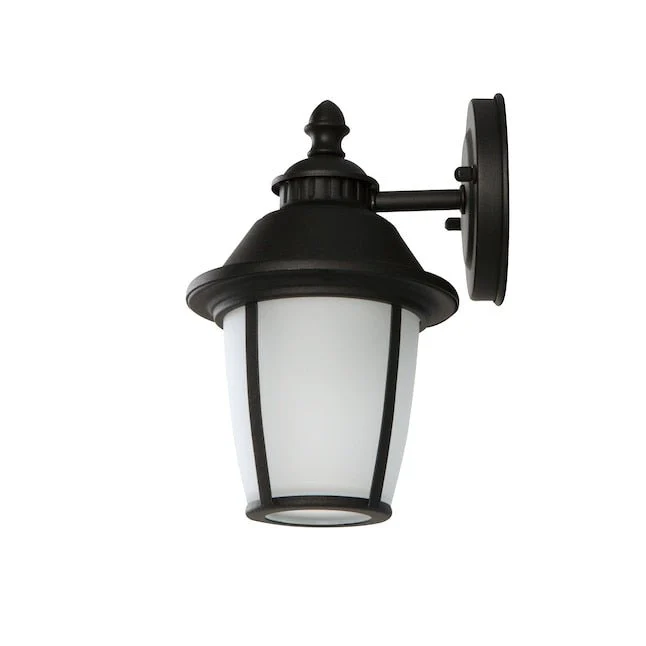 Project Source Camforth Matte Black Outdoor Wall Light - Image 5