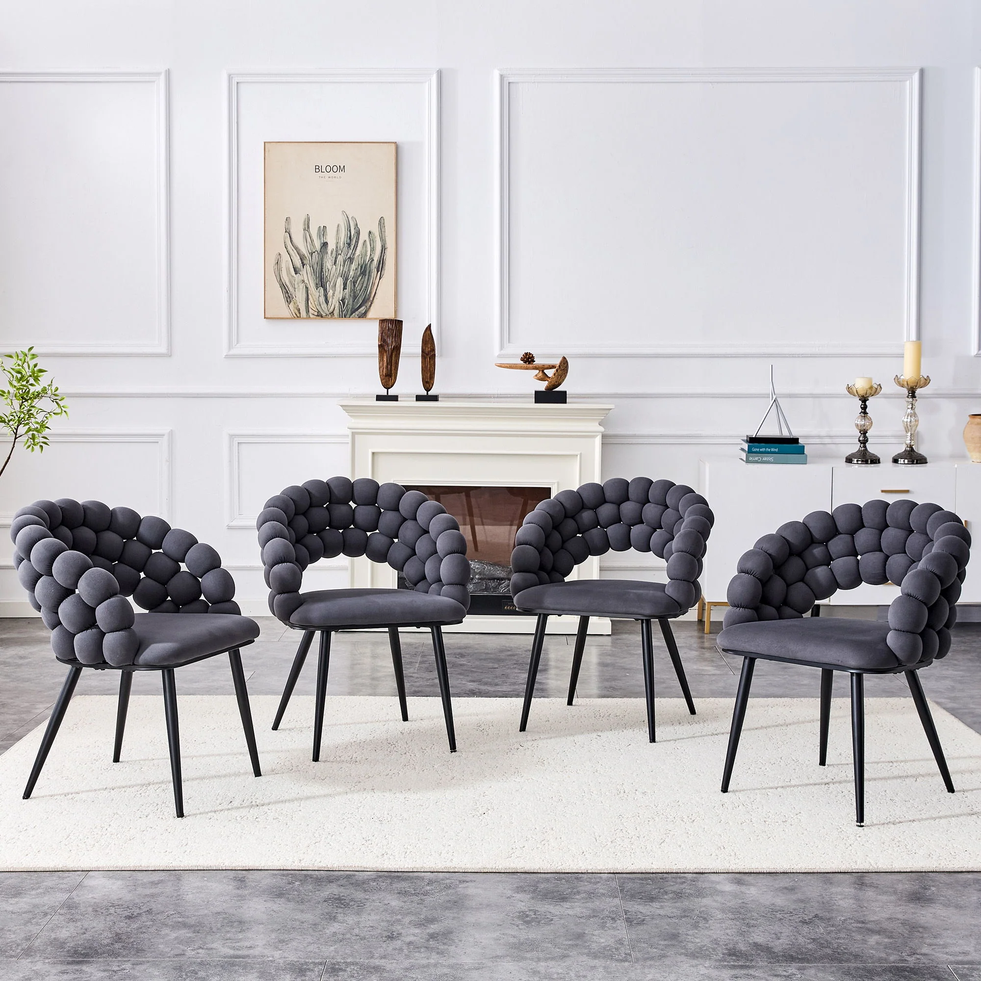 Puffy Bubble, Ball Chain Chairs For Dining Room (Set of 2) - Image 25