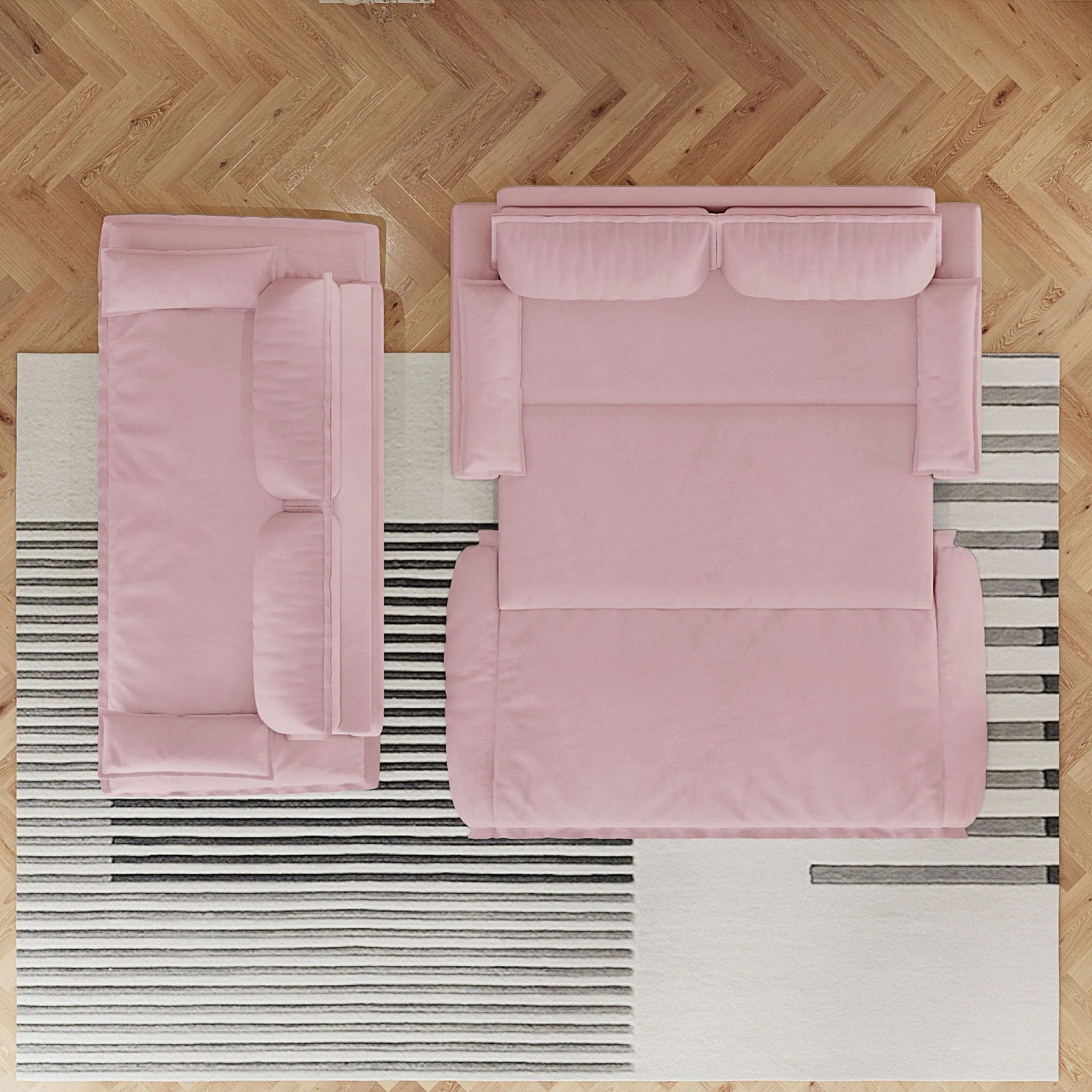 Queen Pull Out Sofa Bed, 3 In 1 Convertible Sleeper Sofa - Image 27