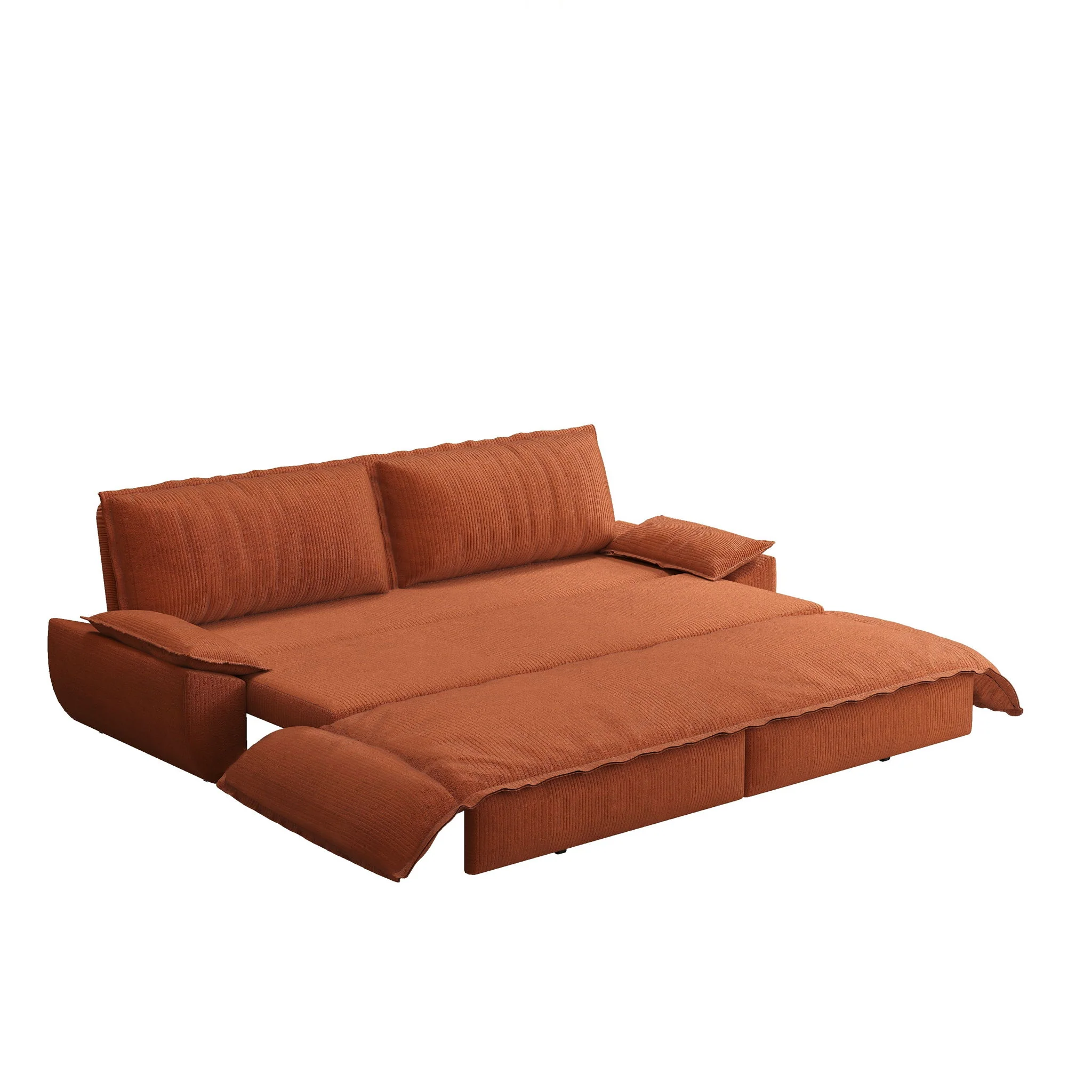 Queen Pull Out Sofa Bed, 3 In 1 Convertible Sleeper Sofa - Image 4