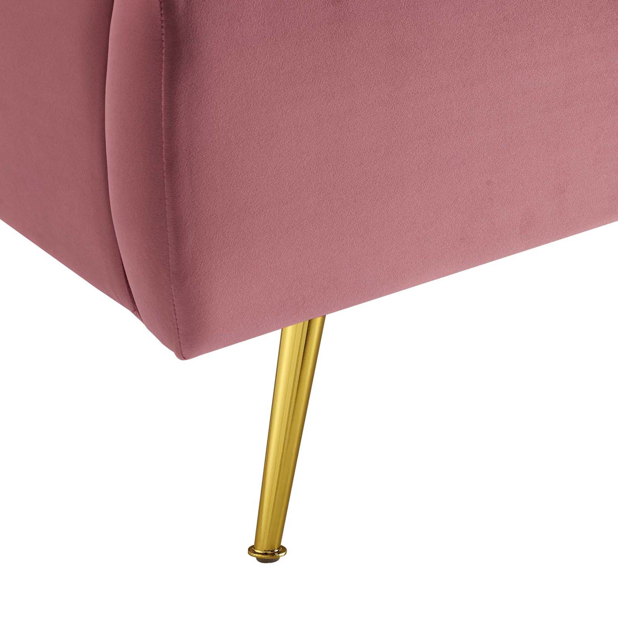 Wingback Channel Tufted Performance Velvet Queen Platform Bed - Image 11